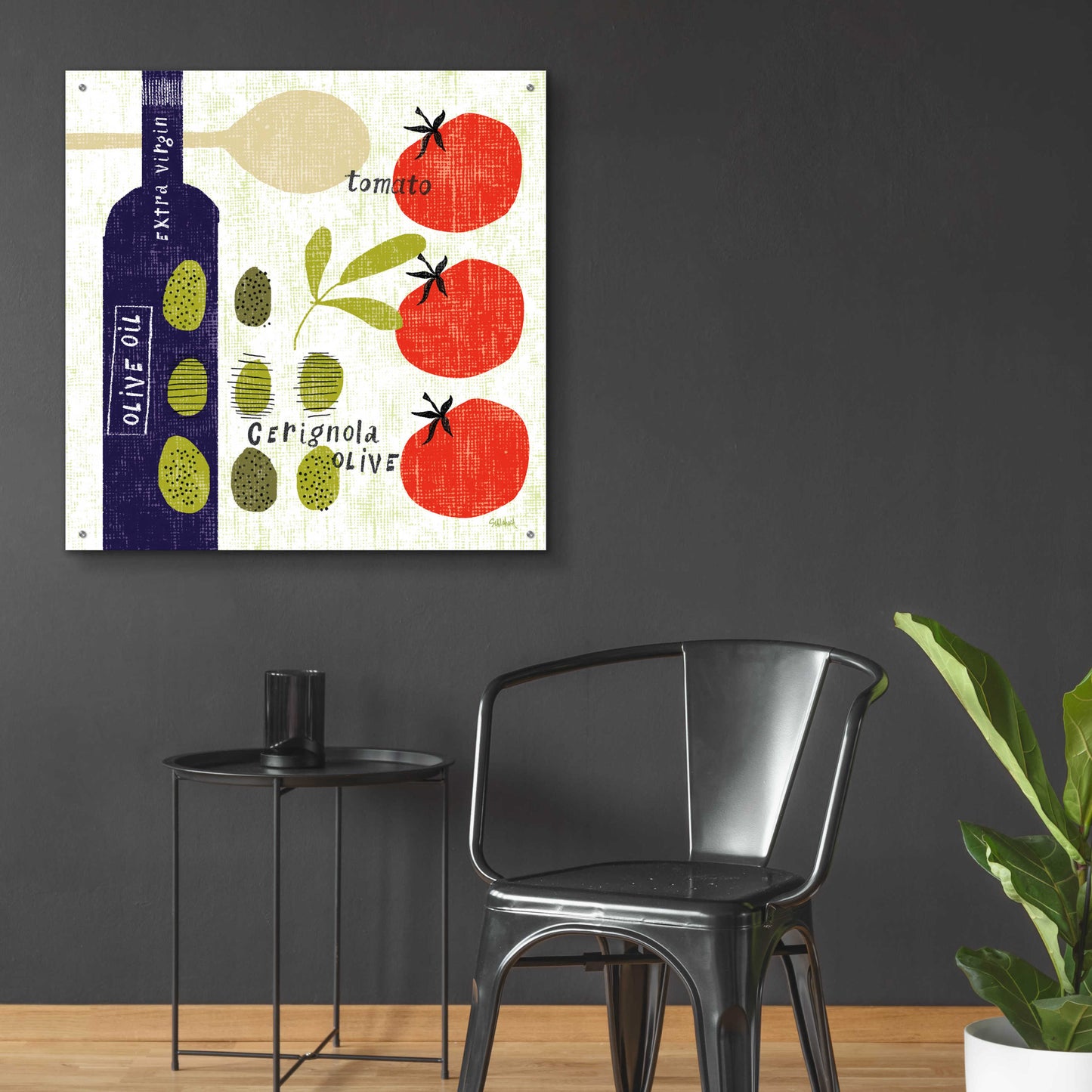 Epic Art 'Italiano Olives' by Sue Schlabach, Acrylic Glass Wall Art,36x36