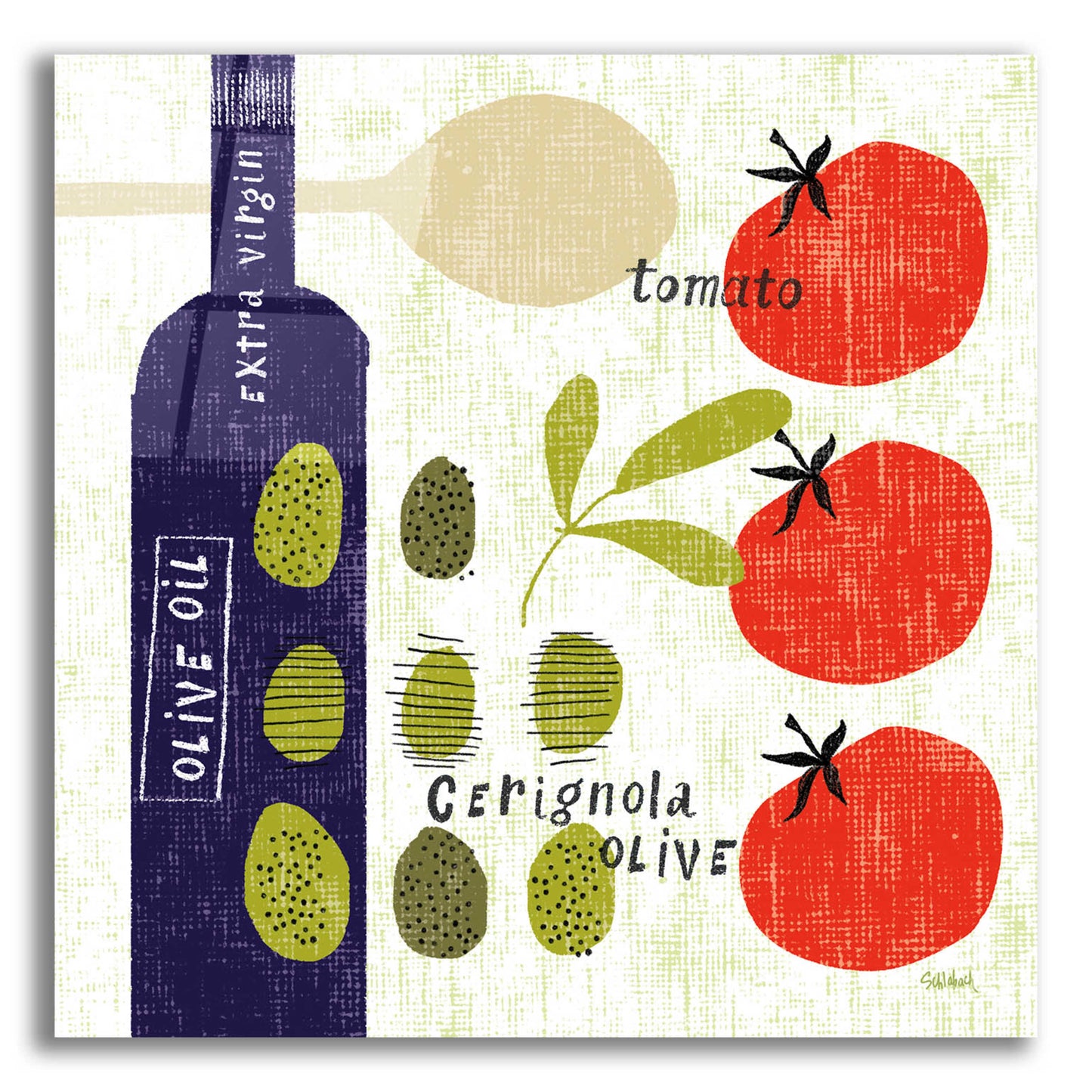 Epic Art 'Italiano Olives' by Sue Schlabach, Acrylic Glass Wall Art