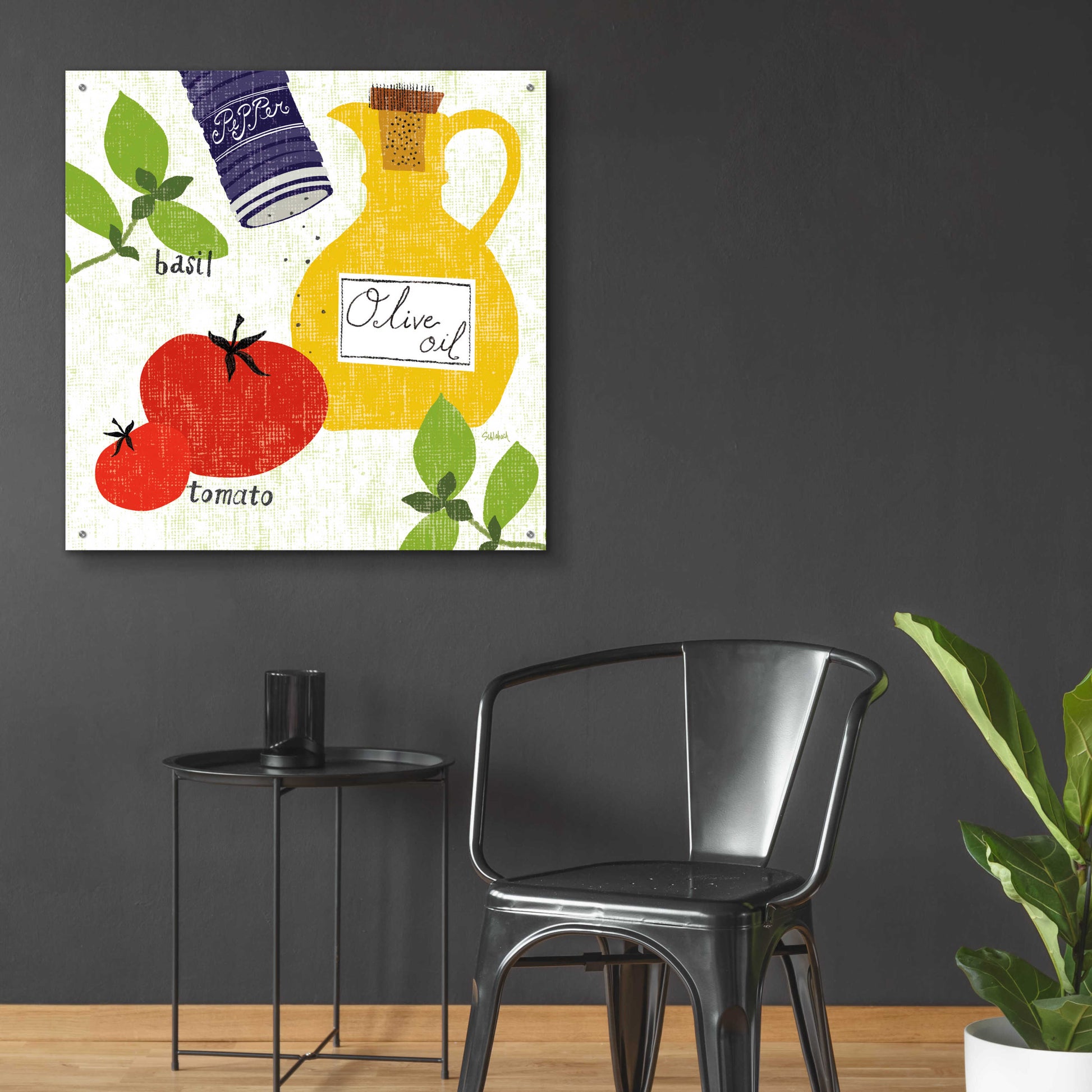 Epic Art 'Italiano Tomatoes' by Sue Schlabach, Acrylic Glass Wall Art,36x36