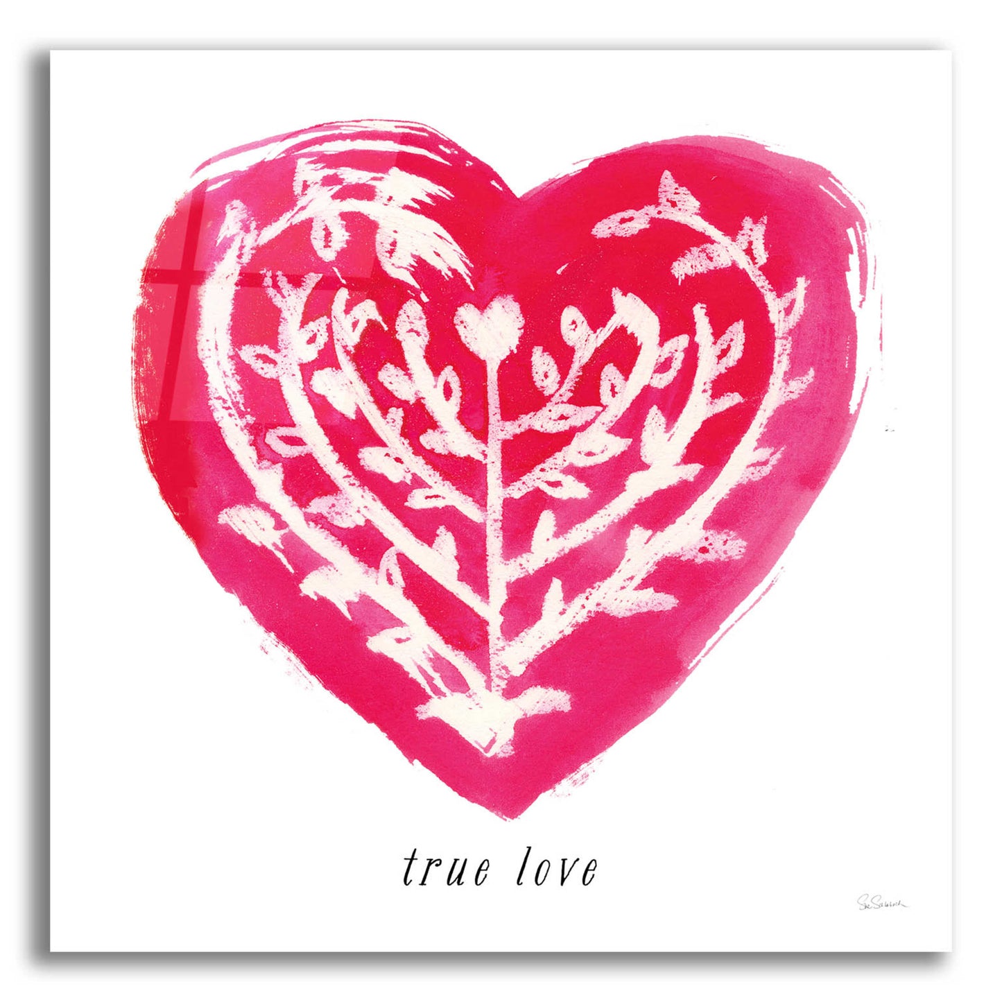 Epic Art 'True Love' by Sue Schlabach, Acrylic Glass Wall Art,12x12