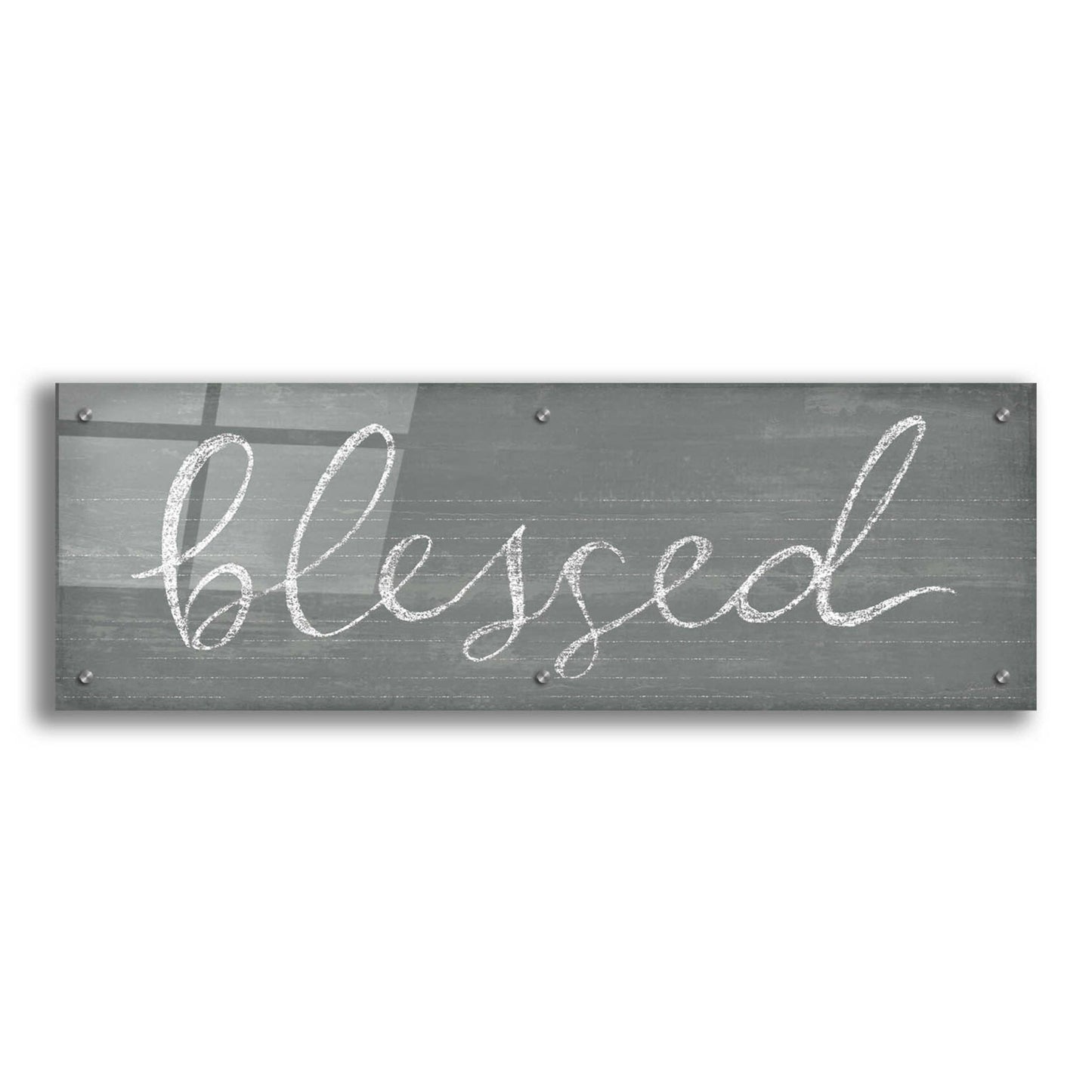 Epic Art 'Schoolhouse Blessed' by Sue Schlabach, Acrylic Glass Wall Art,36x12