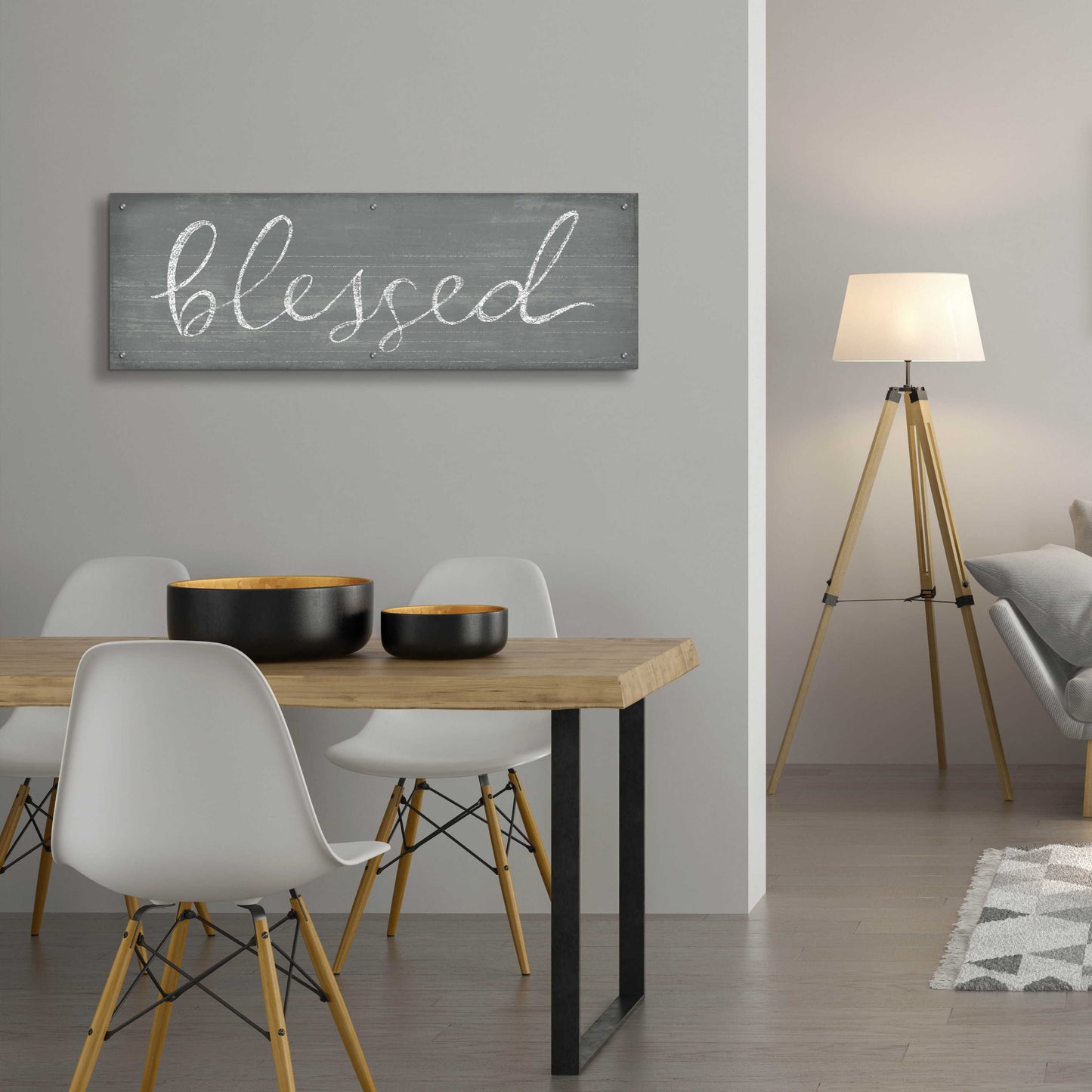 Epic Art 'Schoolhouse Blessed' by Sue Schlabach, Acrylic Glass Wall Art,48x16