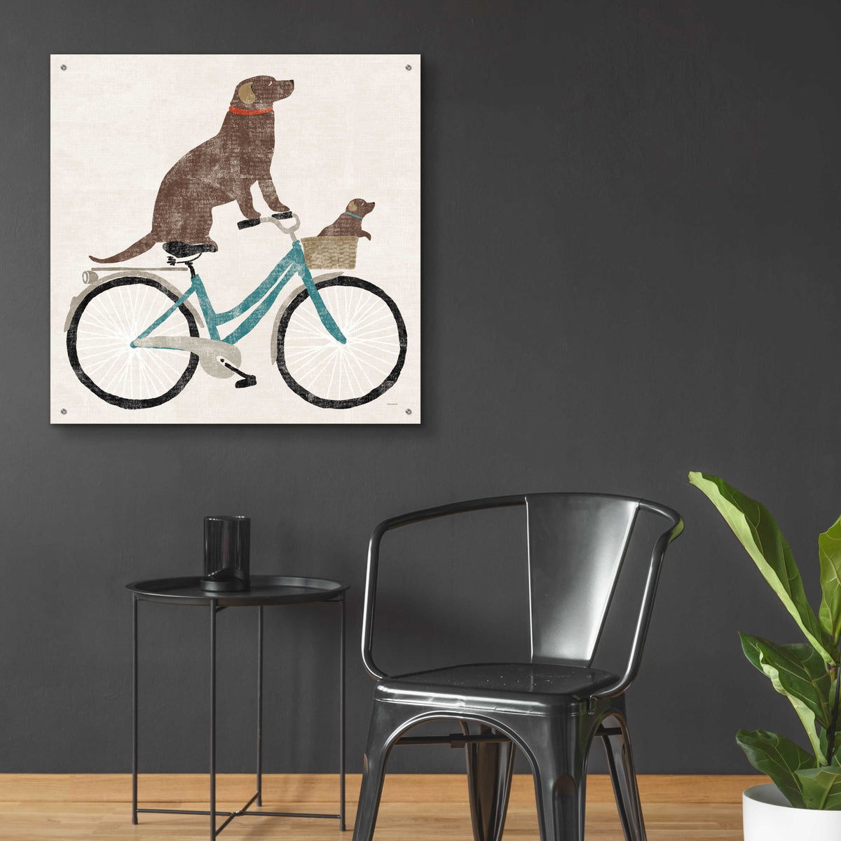 Epic Art 'Lab Ride' by Sue Schlabach, Acrylic Glass Wall Art,36x36