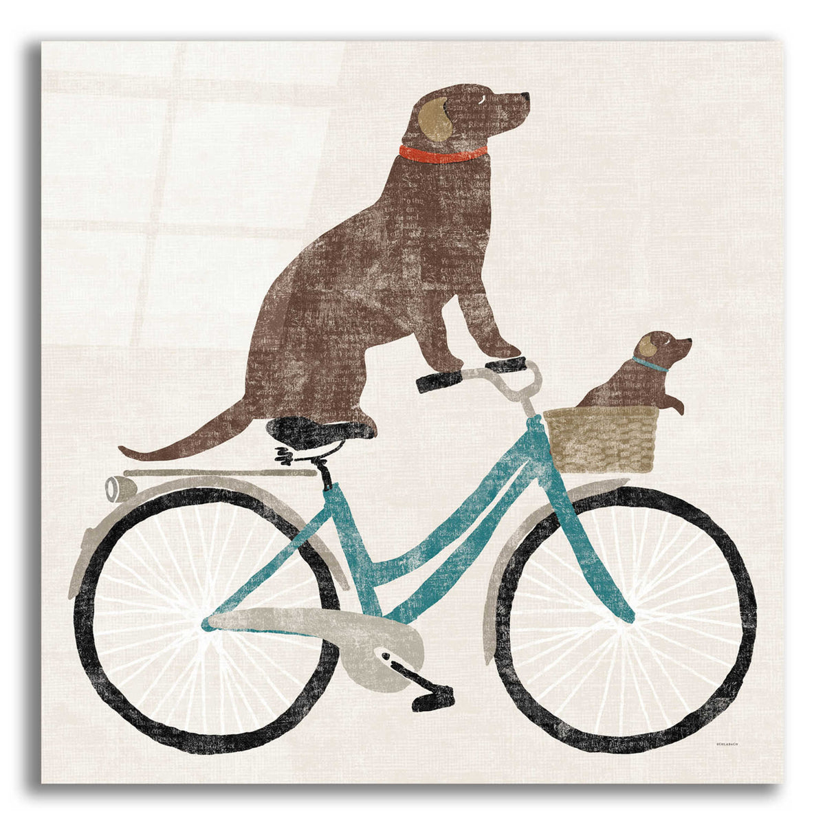 Epic Art 'Lab Ride' by Sue Schlabach, Acrylic Glass Wall Art