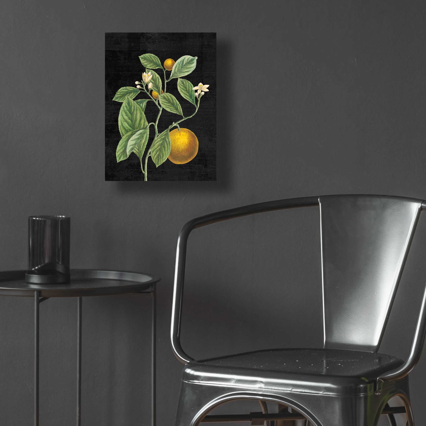 Epic Art 'Classic Citrus VI Black No Words' by Sue Schlabach, Acrylic Glass Wall Art,12x16