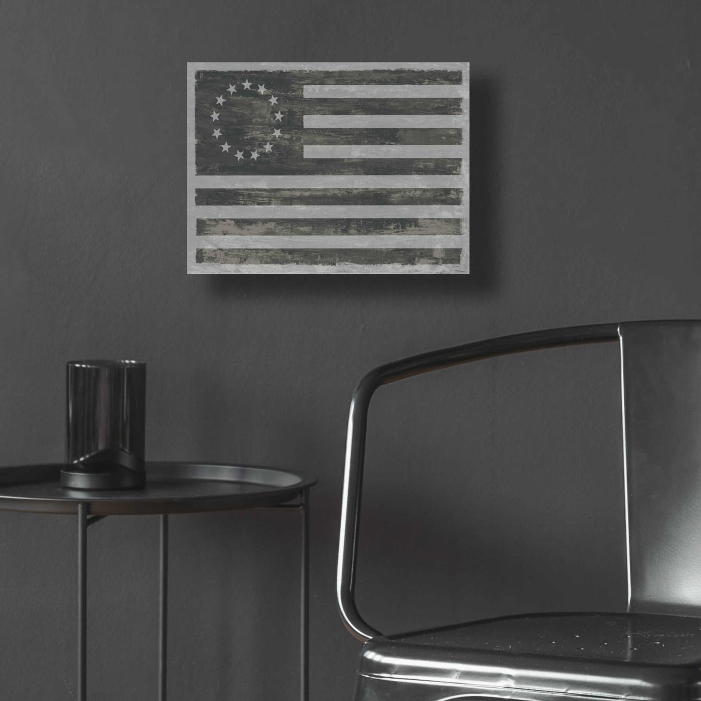 Epic Art 'Slate American Flag' by Sue Schlabach, Acrylic Glass Wall Art,16x12