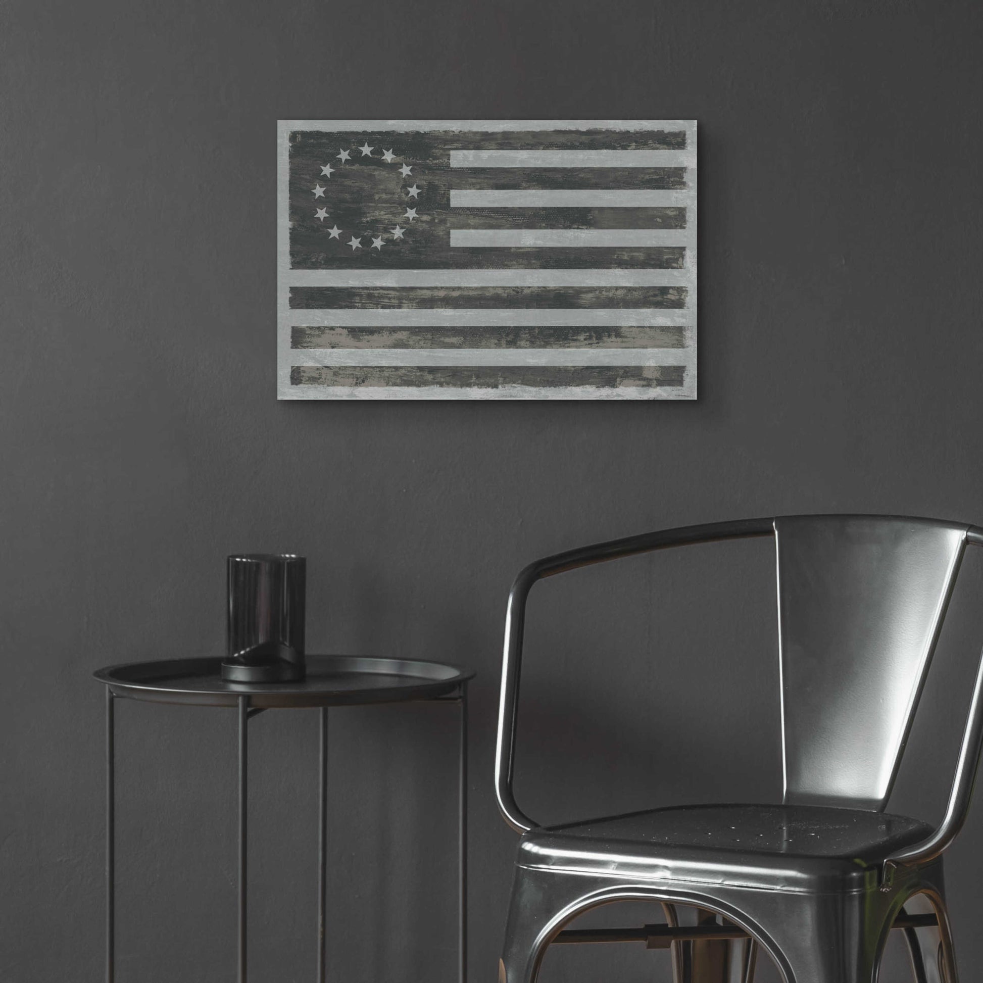 Epic Art 'Slate American Flag' by Sue Schlabach, Acrylic Glass Wall Art,24x16