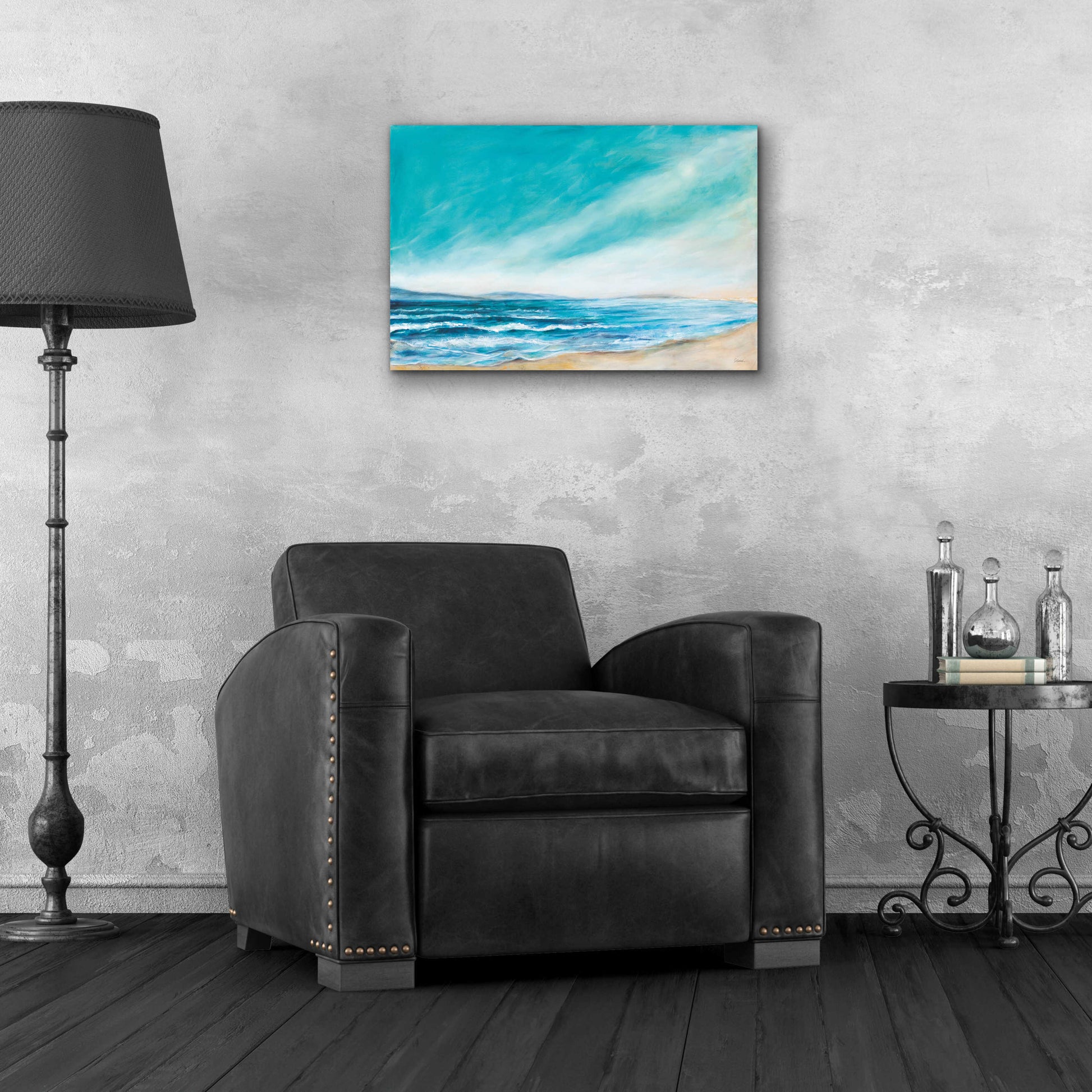 Epic Art 'Islands and Waves' by Sue Schlabach, Acrylic Glass Wall Art,24x16