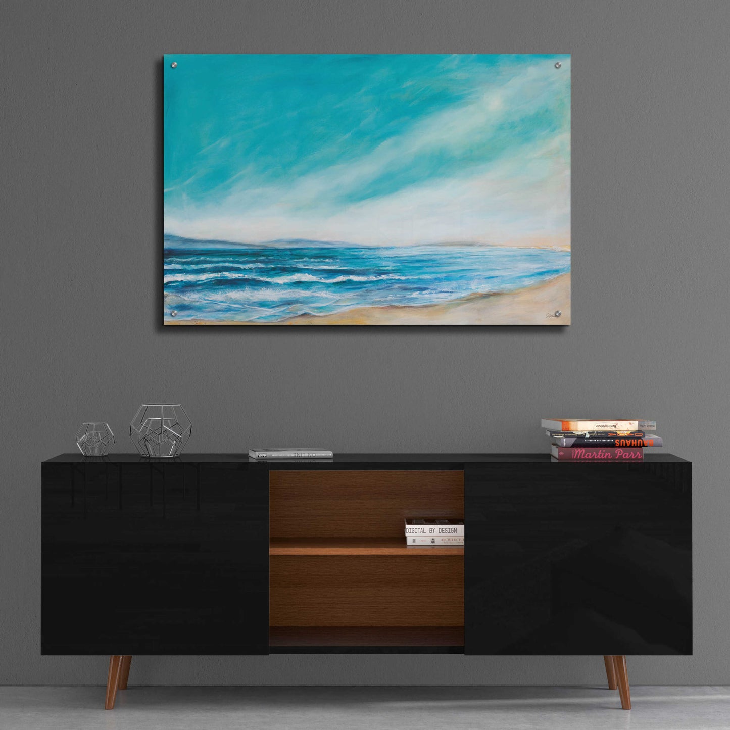 Epic Art 'Islands and Waves' by Sue Schlabach, Acrylic Glass Wall Art,36x24