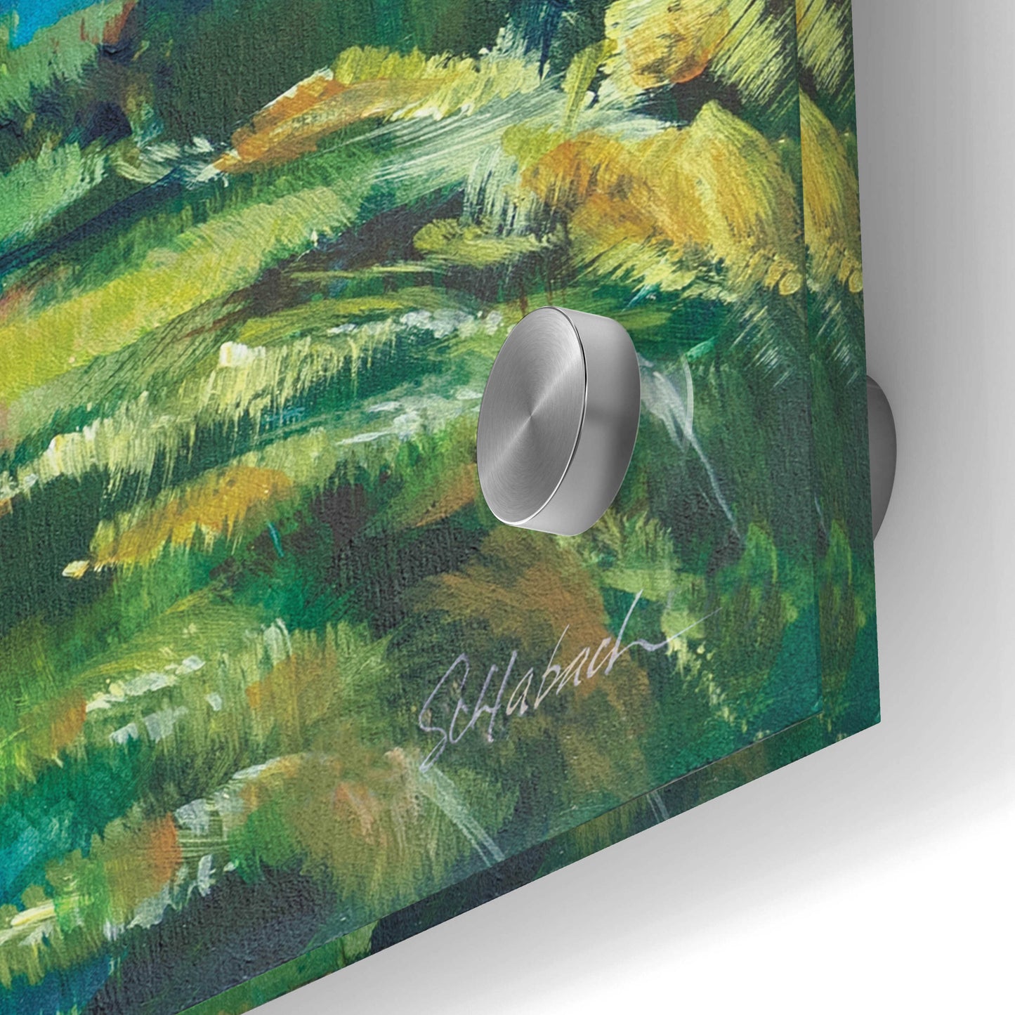 Epic Art 'July Meadow' by Sue Schlabach, Acrylic Glass Wall Art,24x24