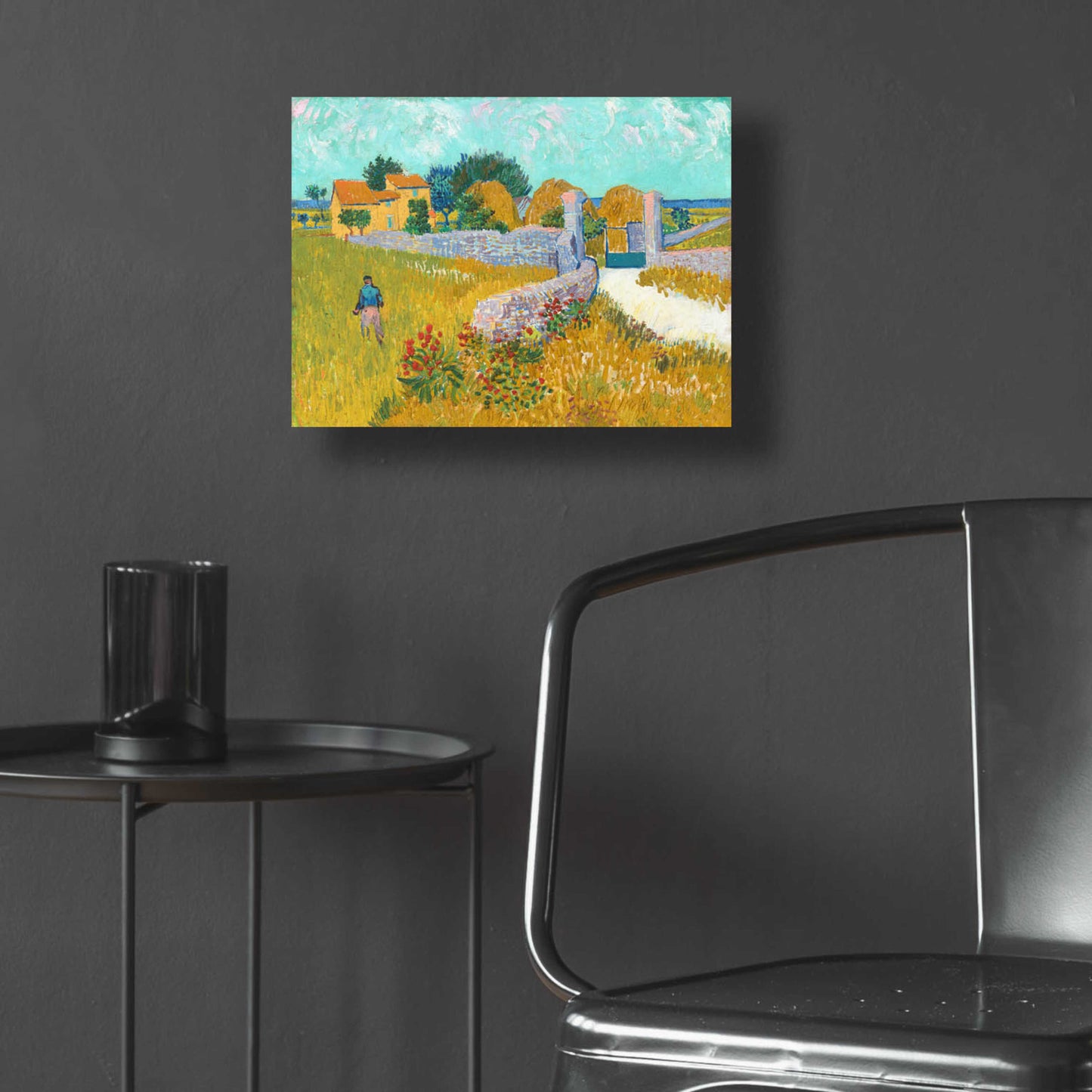 Epic Art 'Farmhouse in provence' by Van Gogh, Acrylic Glass Wall Art,16x12