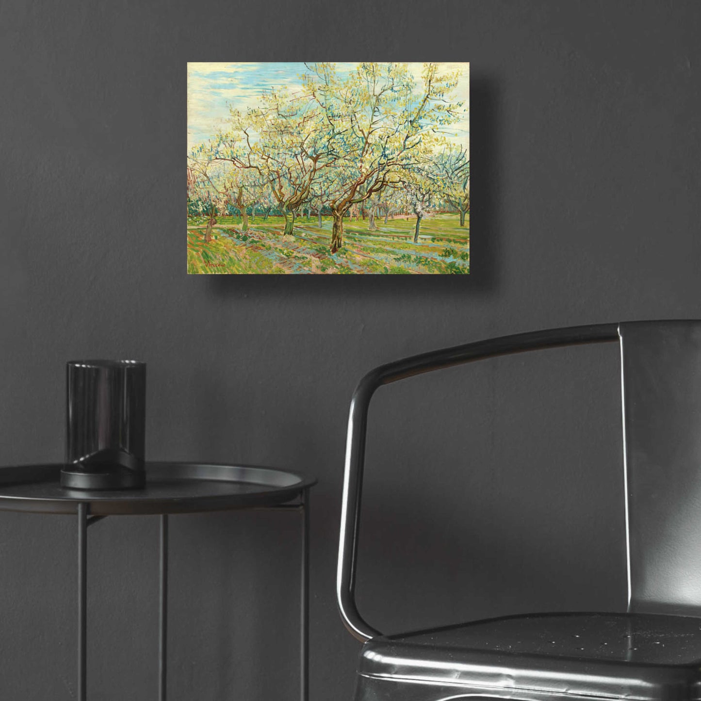 Epic Art 'The White Orchard' by Vincent Van Gogh, Acrylic Glass Wall Art,16x12