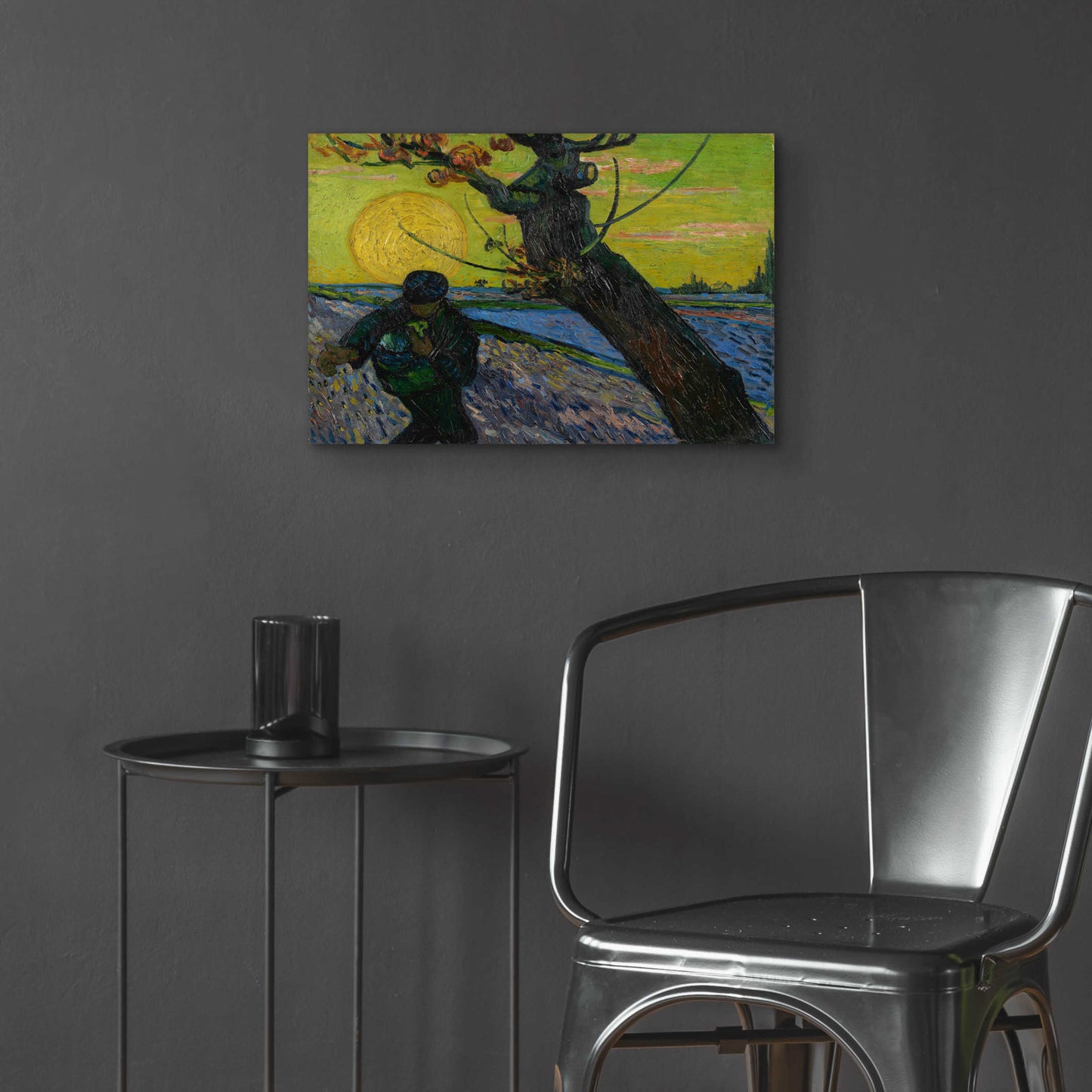 Epic Art 'The Sower' by Vincent Van Gogh, Acrylic Glass Wall Art,24x16