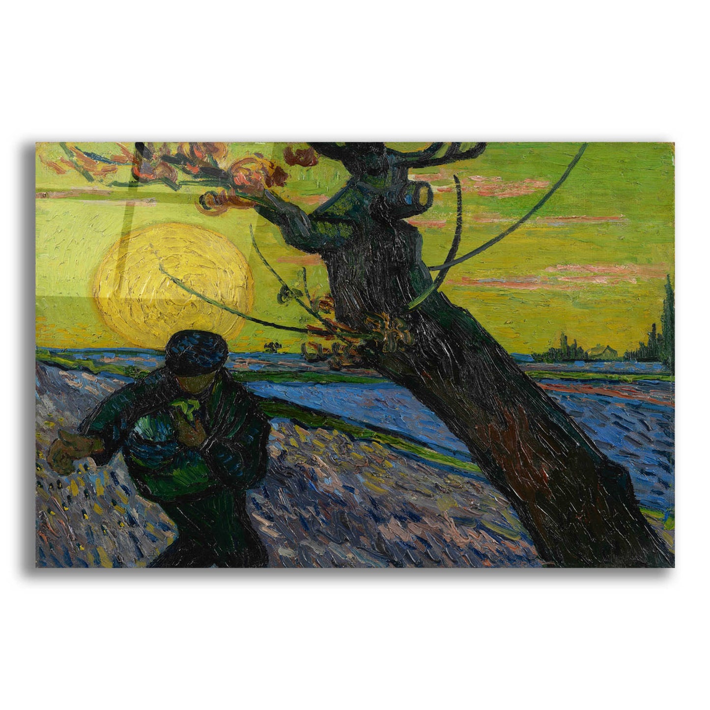 Epic Art 'The Sower' by Vincent Van Gogh, Acrylic Glass Wall Art