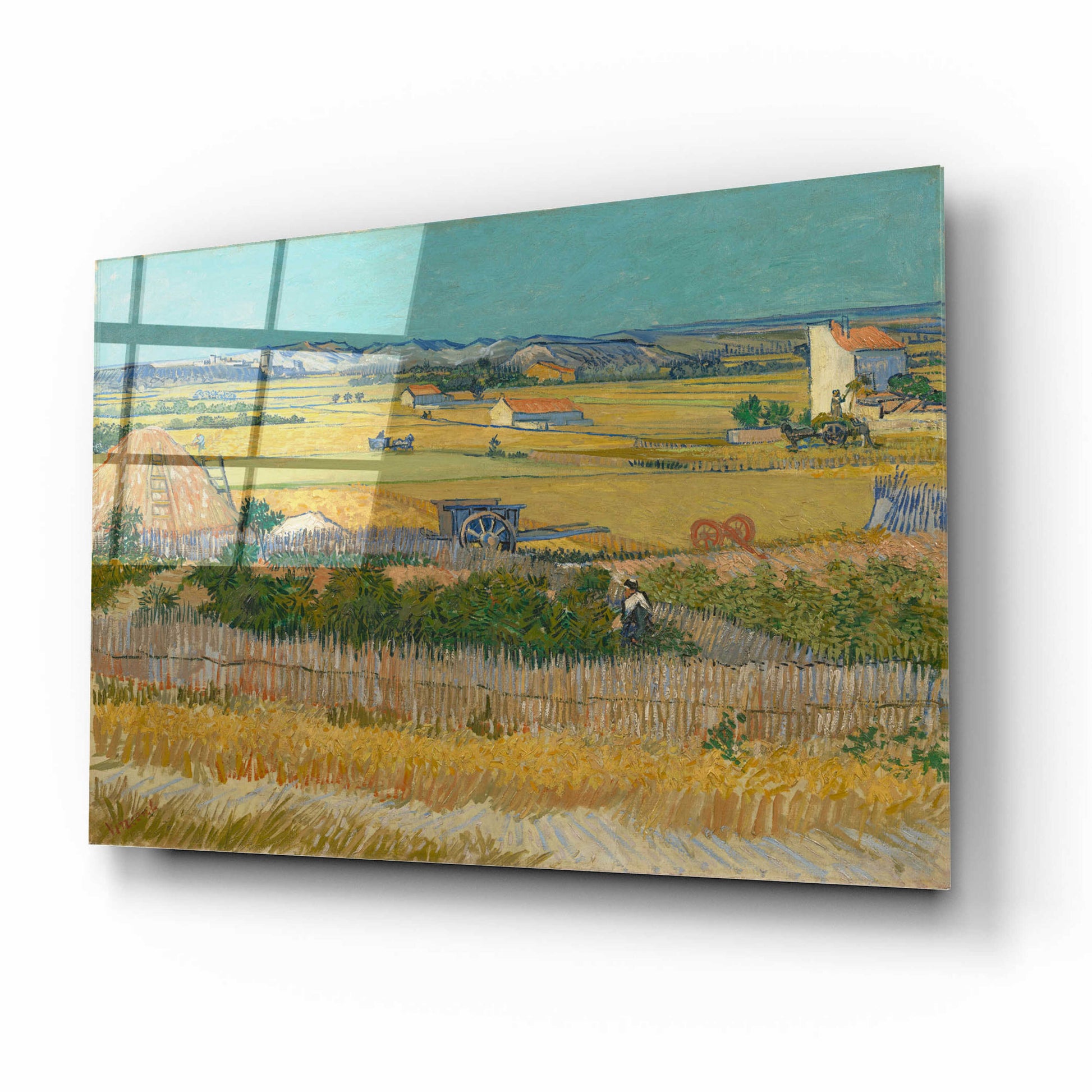 Epic Art 'The Harvest' by Vincent Van Gogh, Acrylic Glass Wall Art,16x12