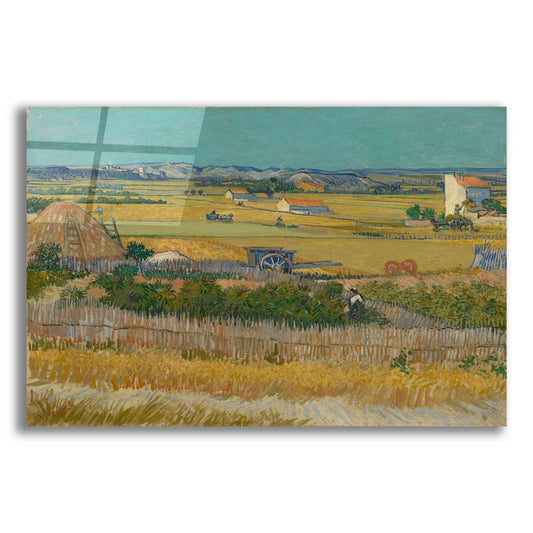Epic Art 'The Harvest' by Vincent Van Gogh, Acrylic Glass Wall Art