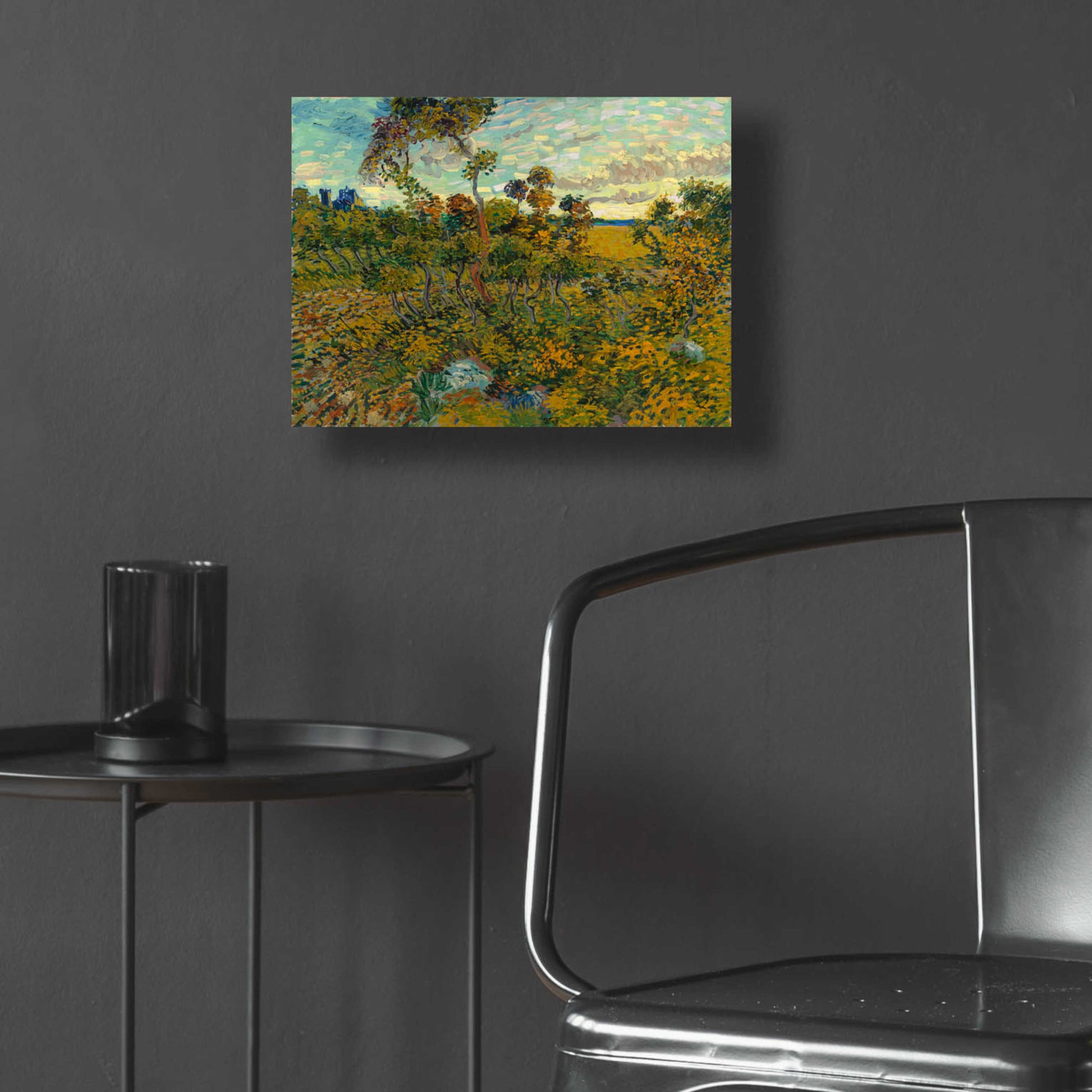 Epic Art 'Sunset At Montmajour 1888' by Vincent Van Gogh, Acrylic Glass Wall Art,16x12