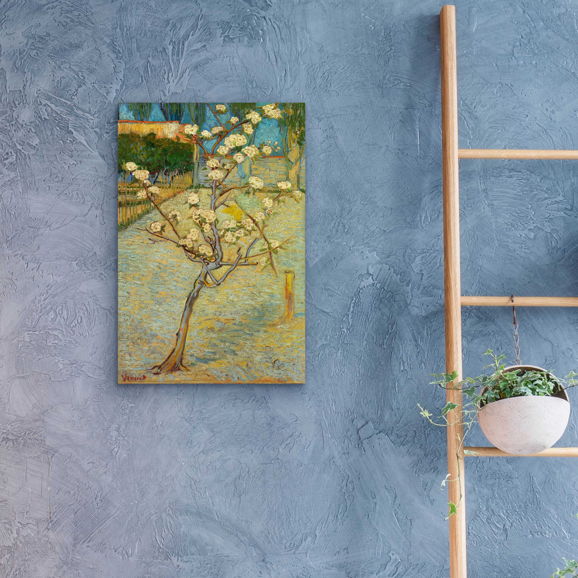 Epic Art 'Small Pear Tree In Blossom' by Vincent Van Gogh, Acrylic Glass Wall Art,16x24