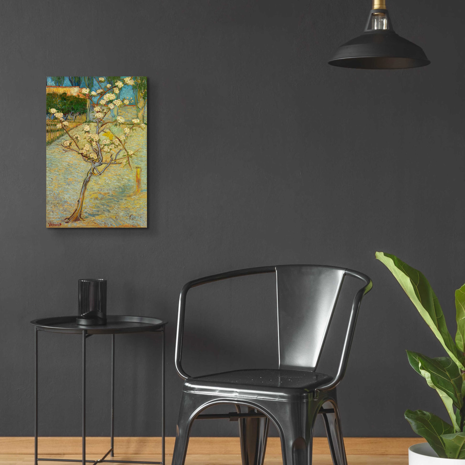 Epic Art 'Small Pear Tree In Blossom' by Vincent Van Gogh, Acrylic Glass Wall Art,16x24