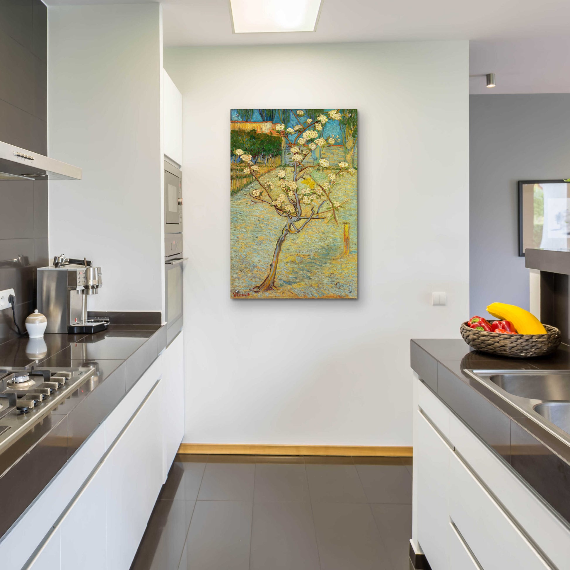 Epic Art 'Small Pear Tree In Blossom' by Vincent Van Gogh, Acrylic Glass Wall Art,24x36