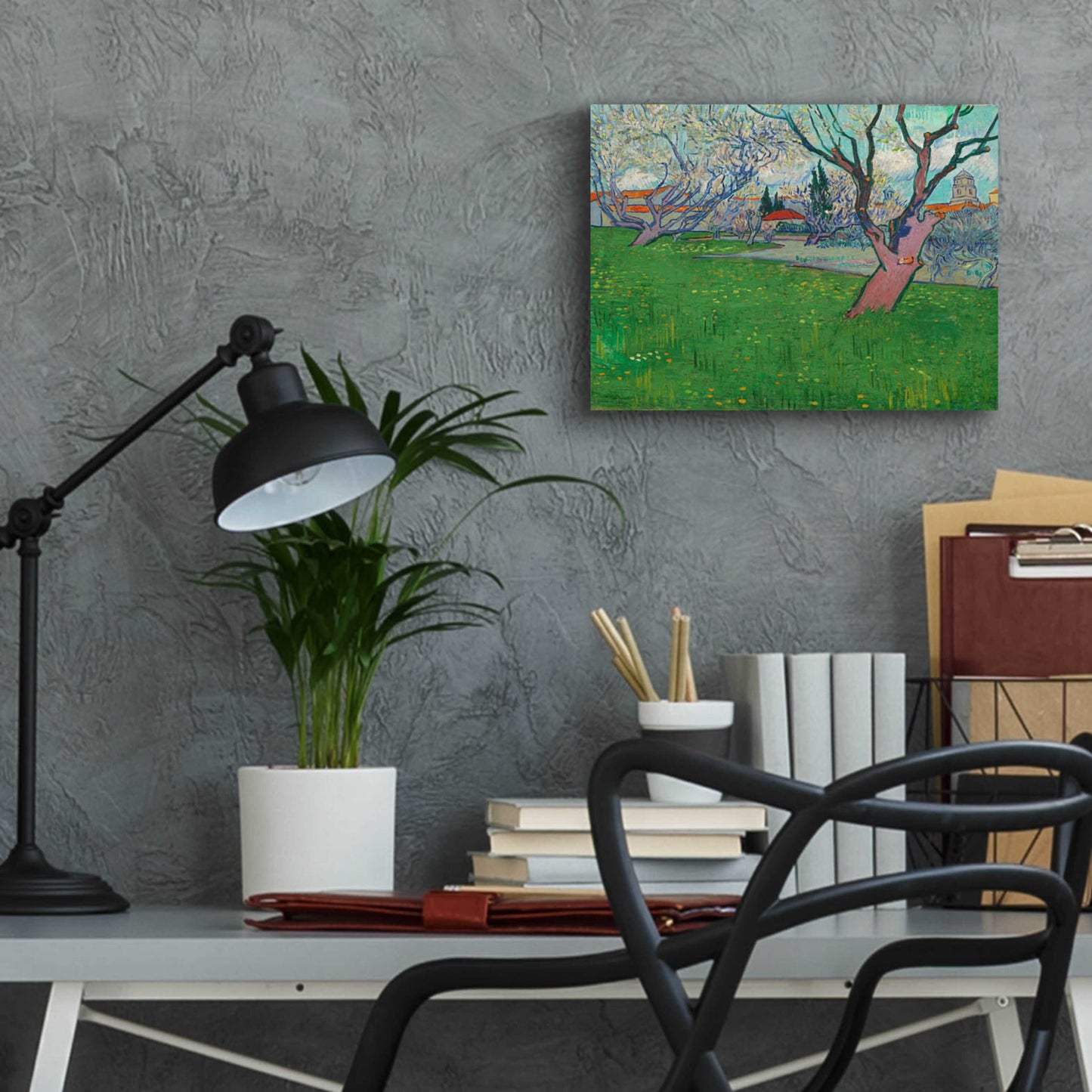 Epic Art 'Orchards In Blossom, View Of Arles' by Vincent Van Gogh, Acrylic Glass Wall Art,16x12