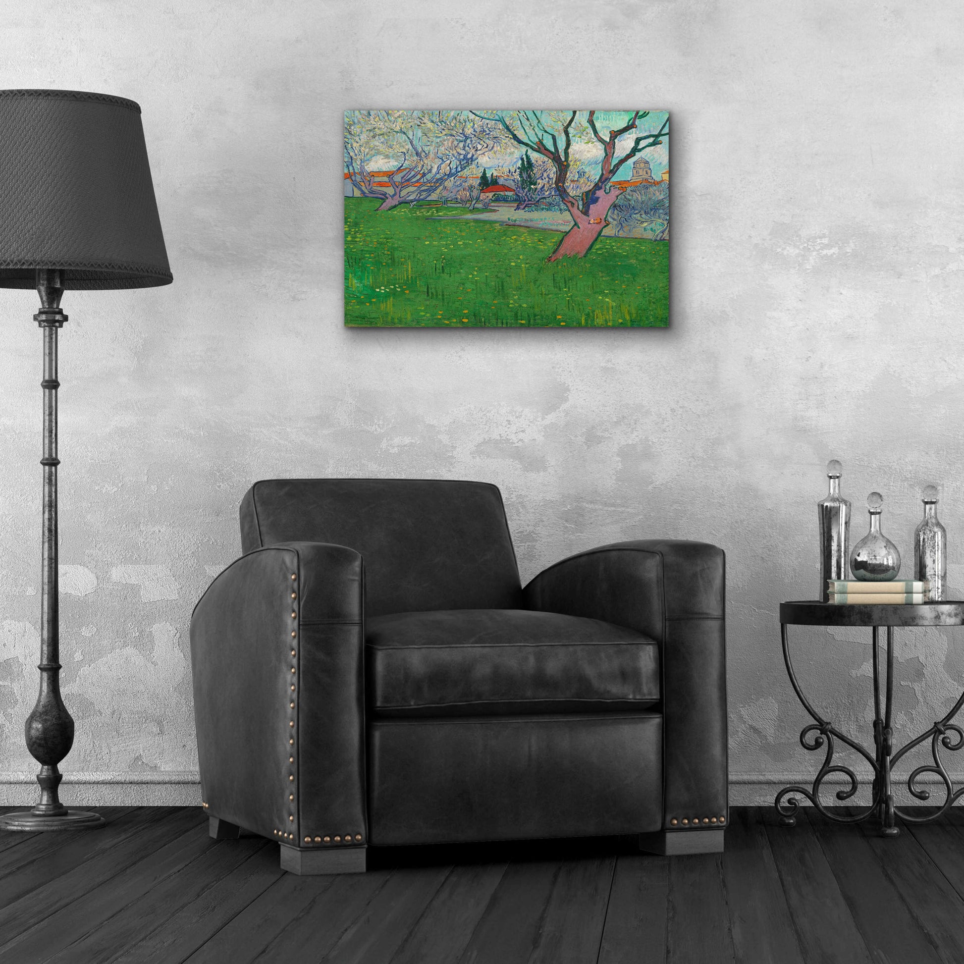 Epic Art 'Orchards In Blossom, View Of Arles' by Vincent Van Gogh, Acrylic Glass Wall Art,24x16