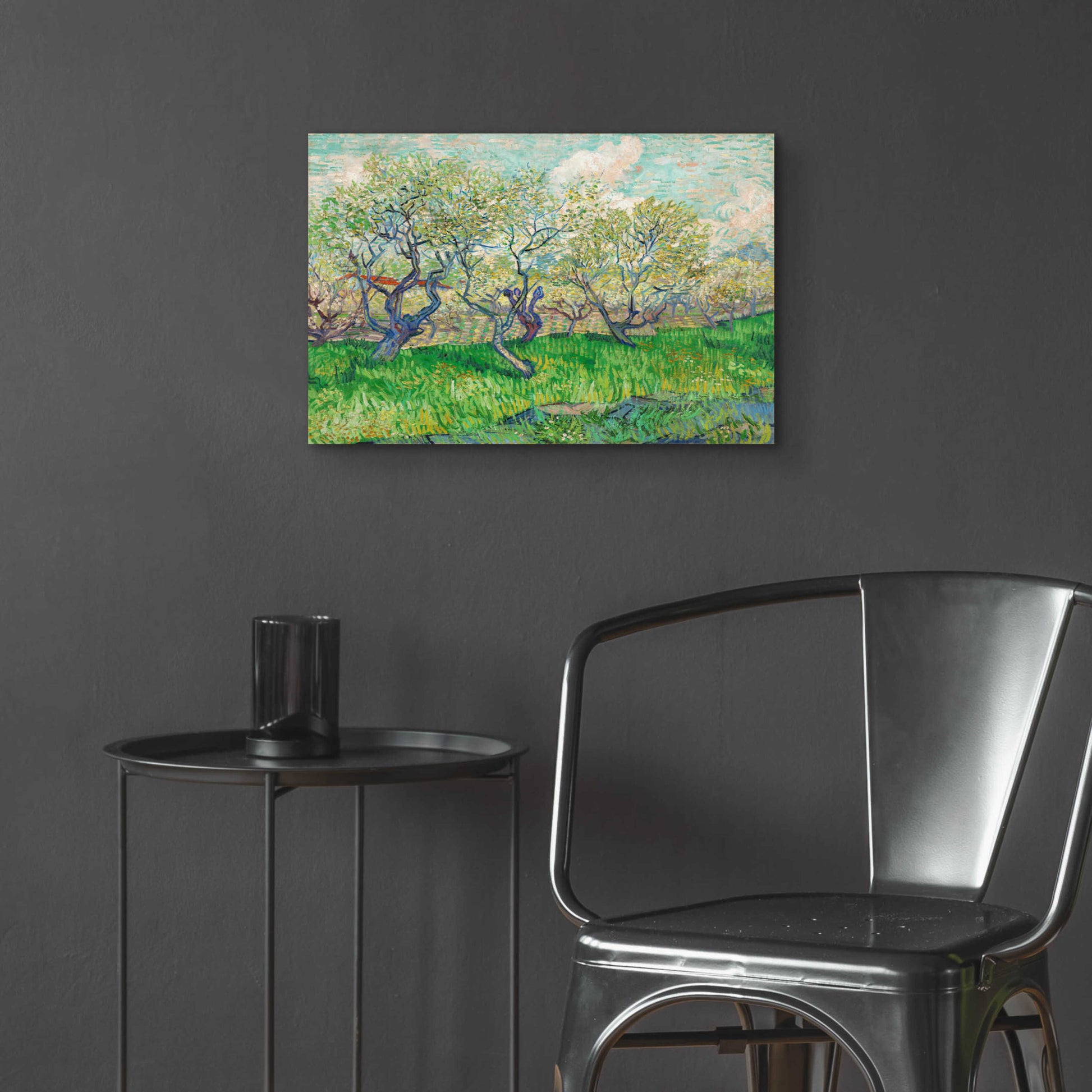 Epic Art 'Orchard In Blossom' by Vincent Van Gogh, Acrylic Glass Wall Art,24x16