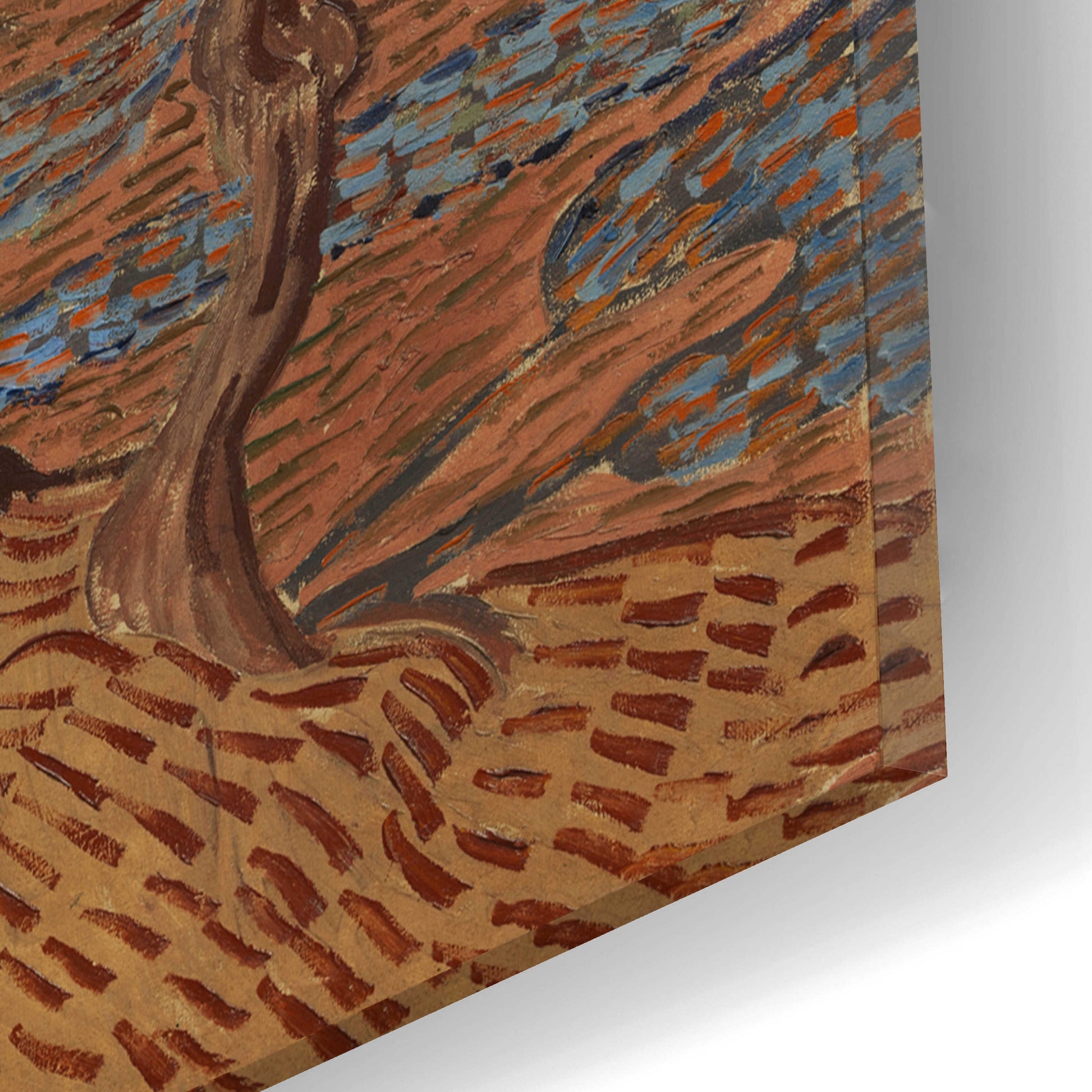 Epic Art 'Olive Grove II' by Vincent Van Gogh, Acrylic Glass Wall Art,16x12