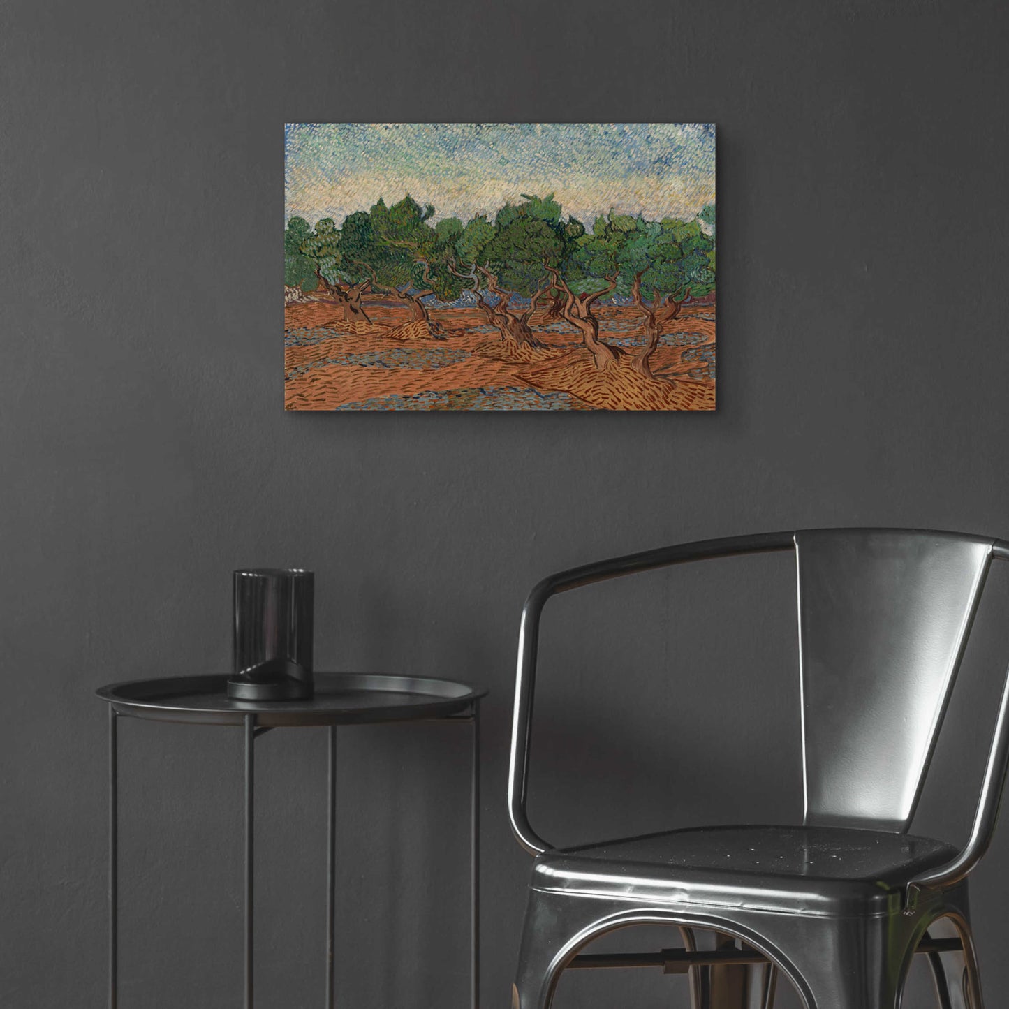 Epic Art 'Olive Grove II' by Vincent Van Gogh, Acrylic Glass Wall Art,24x16