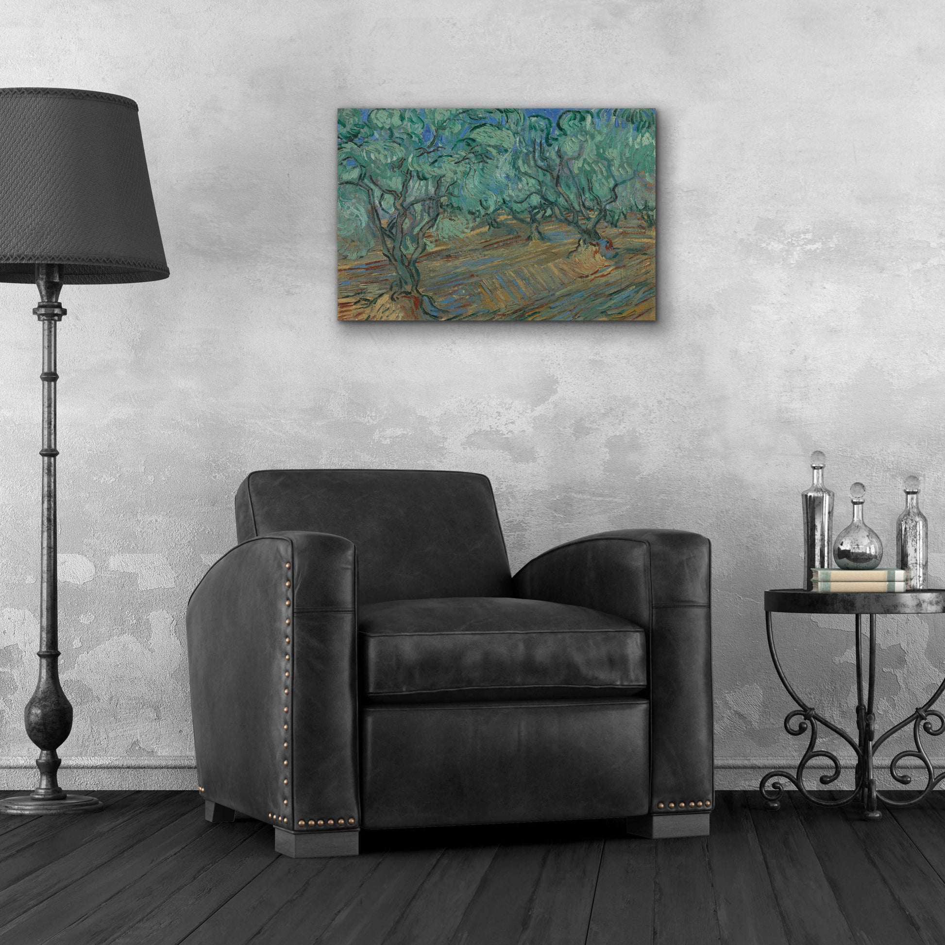 Epic Art 'Olive Grove' by Vincent Van Gogh, Acrylic Glass Wall Art,24x16