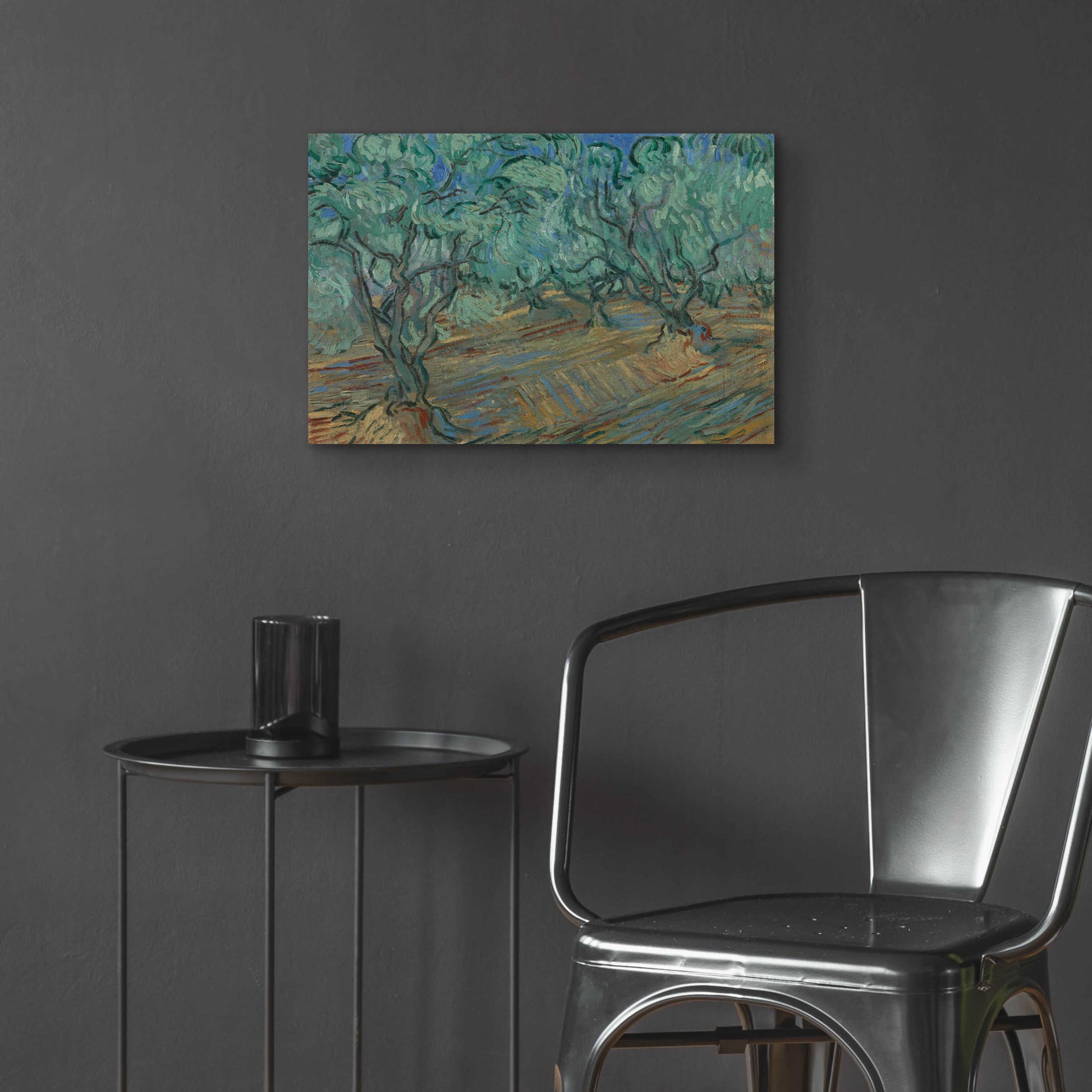 Epic Art 'Olive Grove' by Vincent Van Gogh, Acrylic Glass Wall Art,24x16