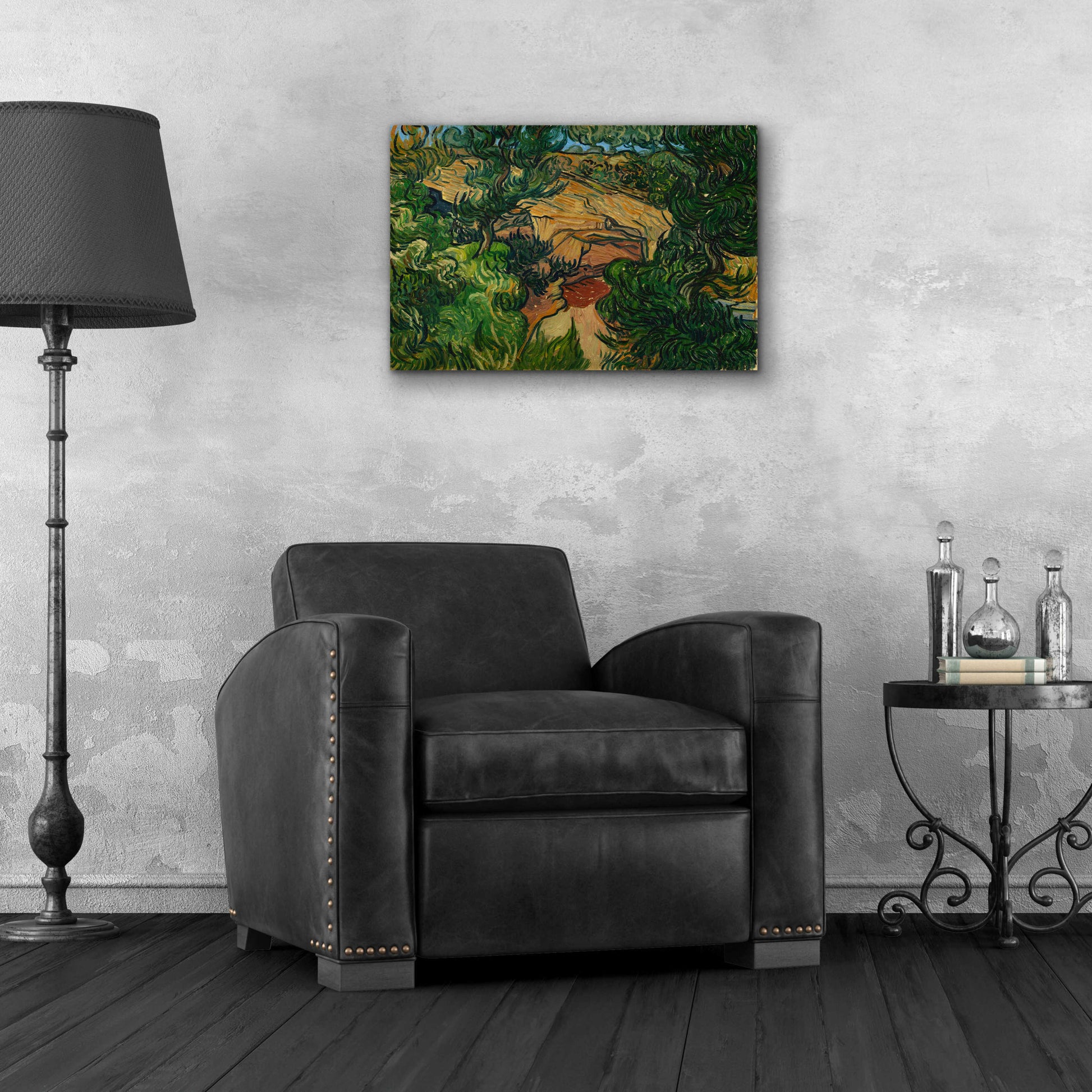 Epic Art 'Entrance To A Quarry' by Vincent Van Gogh, Acrylic Glass Wall Art,24x16