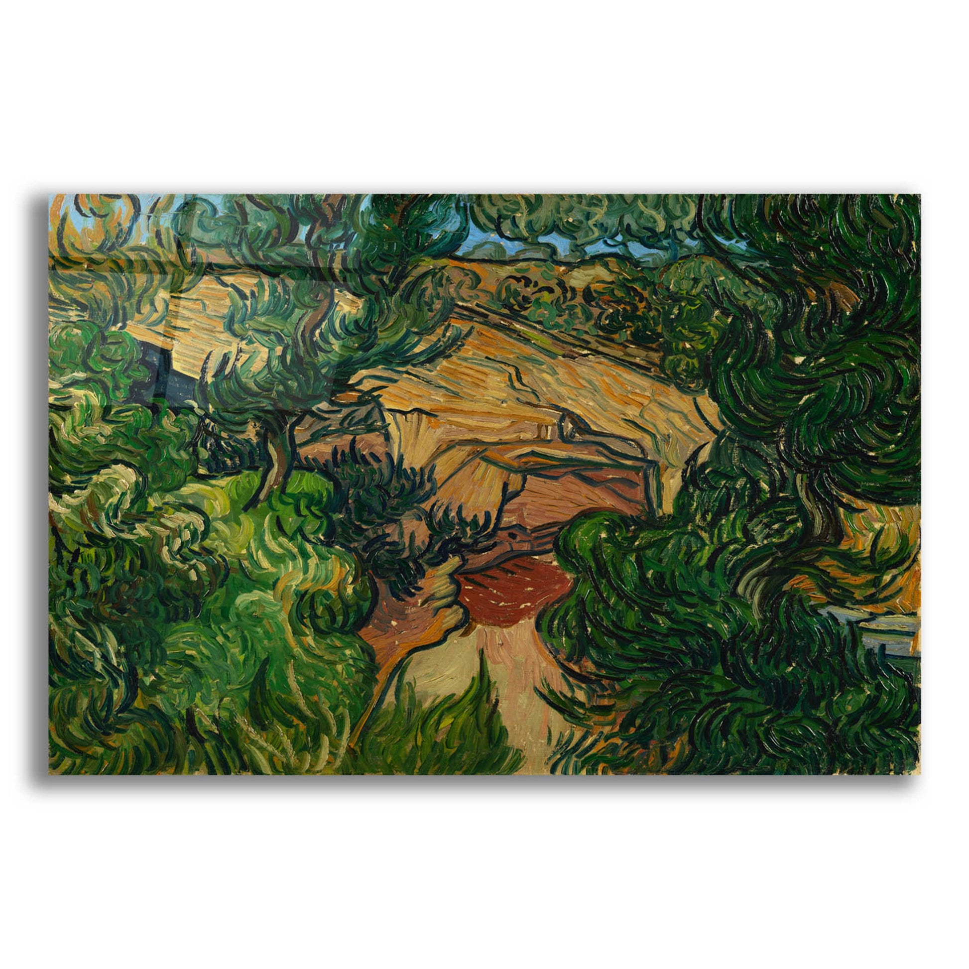 Epic Art 'Entrance To A Quarry' by Vincent Van Gogh, Acrylic Glass Wall Art,24x16