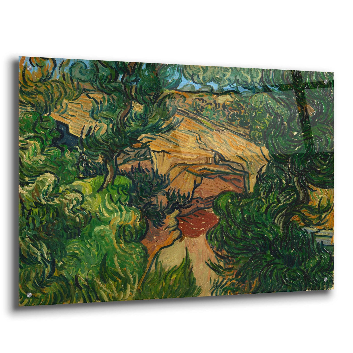 Epic Art 'Entrance To A Quarry' by Vincent Van Gogh, Acrylic Glass Wall Art,36x24