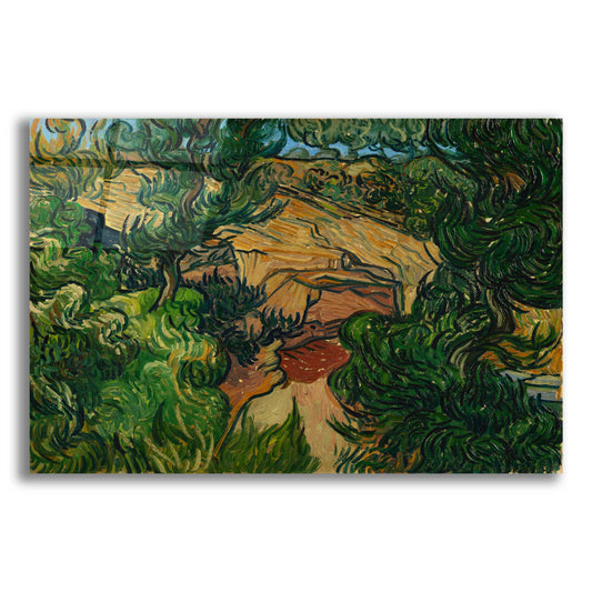 Epic Art 'Entrance To A Quarry' by Vincent Van Gogh, Acrylic Glass Wall Art