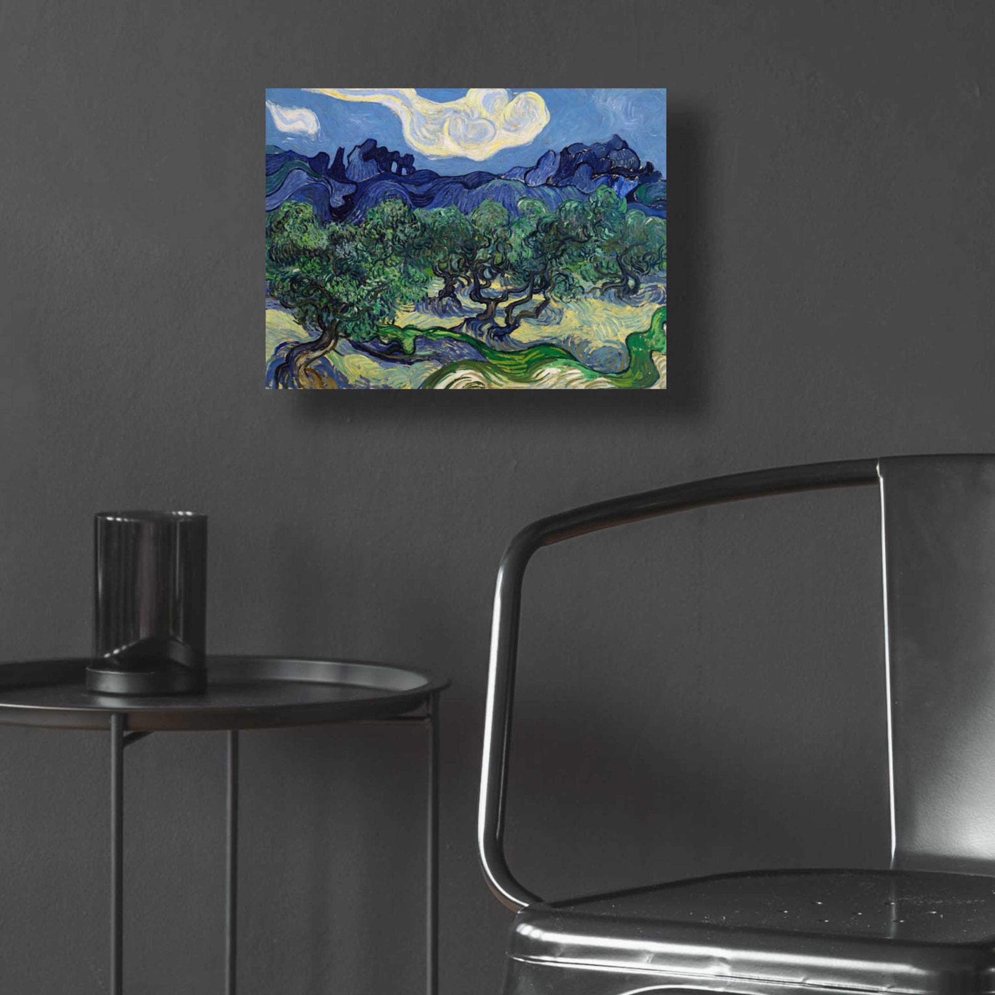 Epic Art 'The Olive Trees ' by Vincent Van Gogh, Acrylic Glass Wall Art,16x12