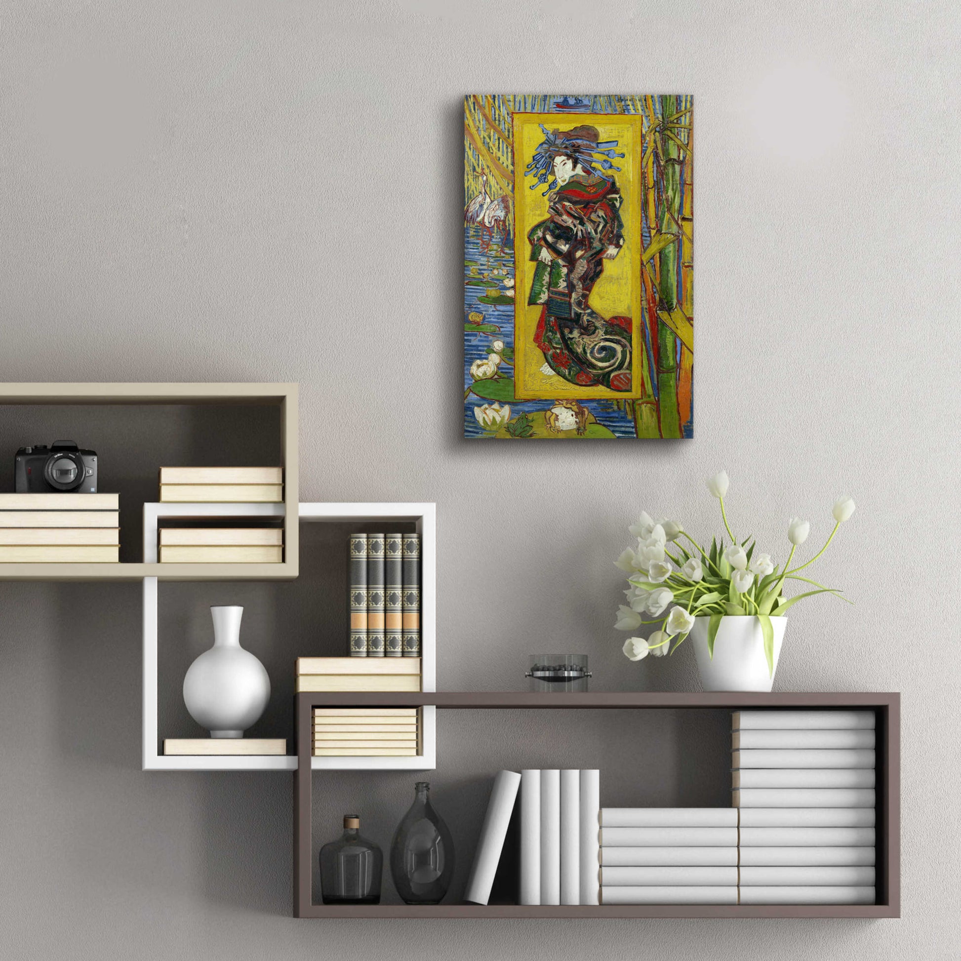 Epic Art 'Courtesan- After Eisen' by Vincent Van Gogh, Acrylic Glass Wall Art,16x24