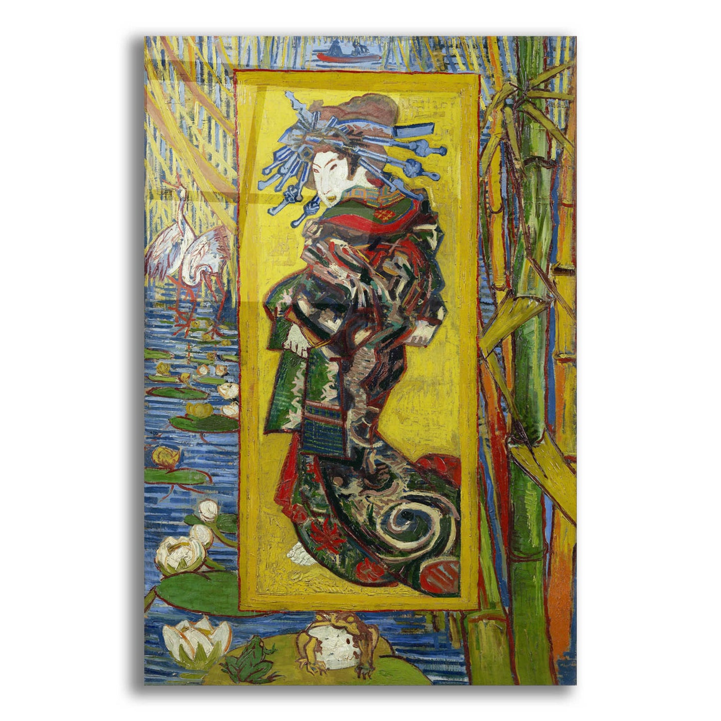 Epic Art 'Courtesan- After Eisen' by Vincent Van Gogh, Acrylic Glass Wall Art,16x24