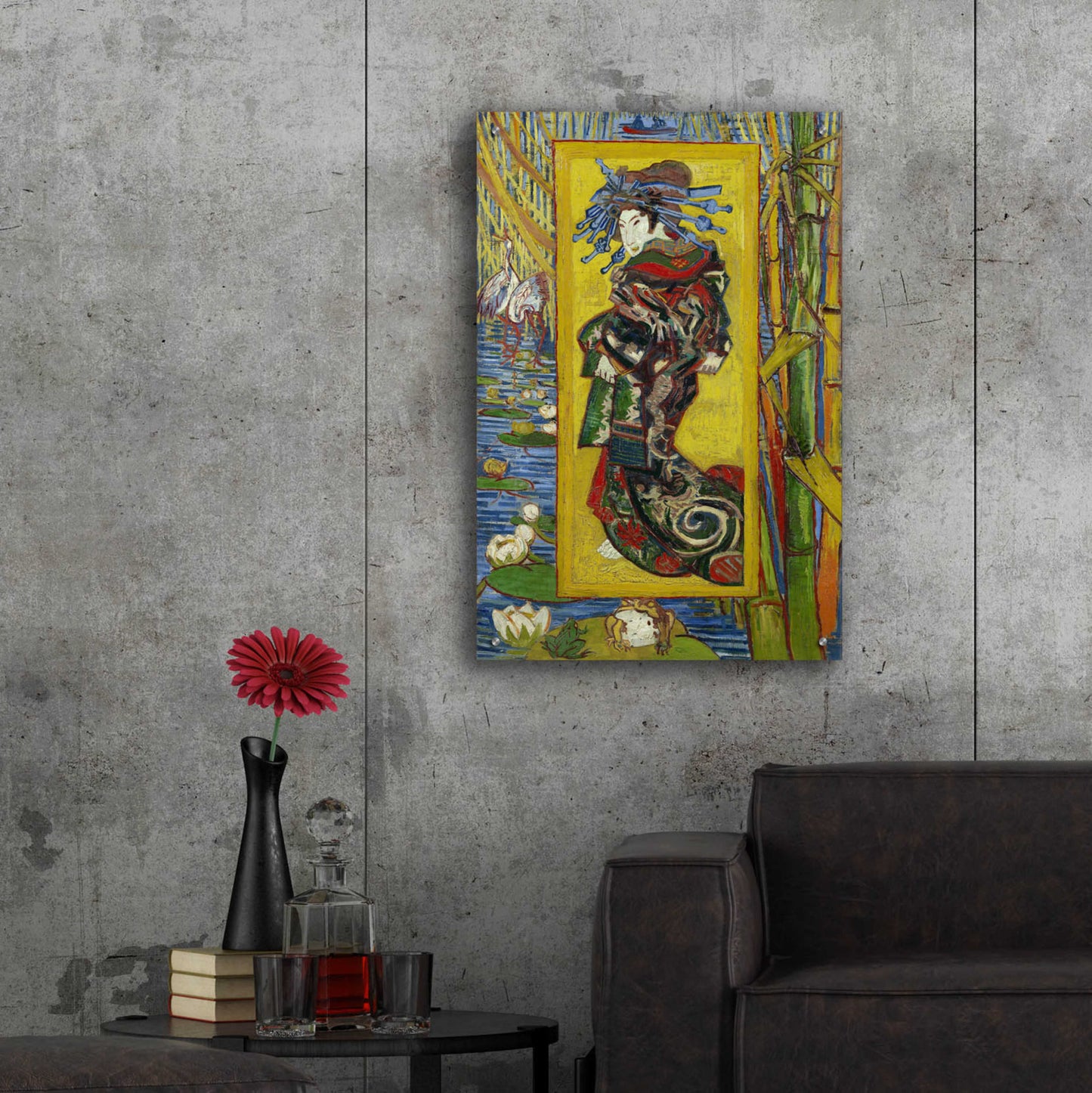 Epic Art 'Courtesan- After Eisen' by Vincent Van Gogh, Acrylic Glass Wall Art,24x36