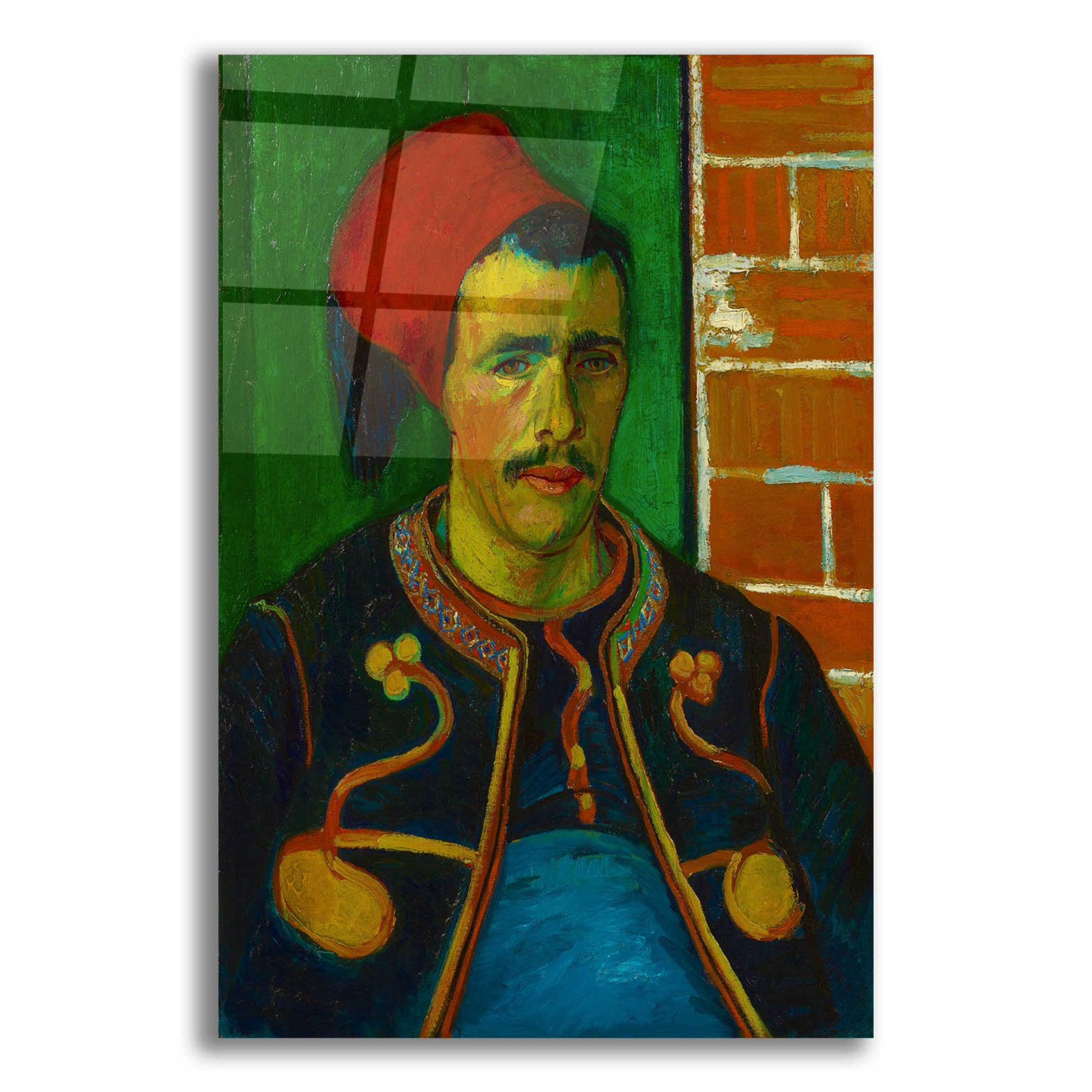 Epic Art 'The Zouave' by Vincent Van Gogh, Acrylic Glass Wall Art,12x16