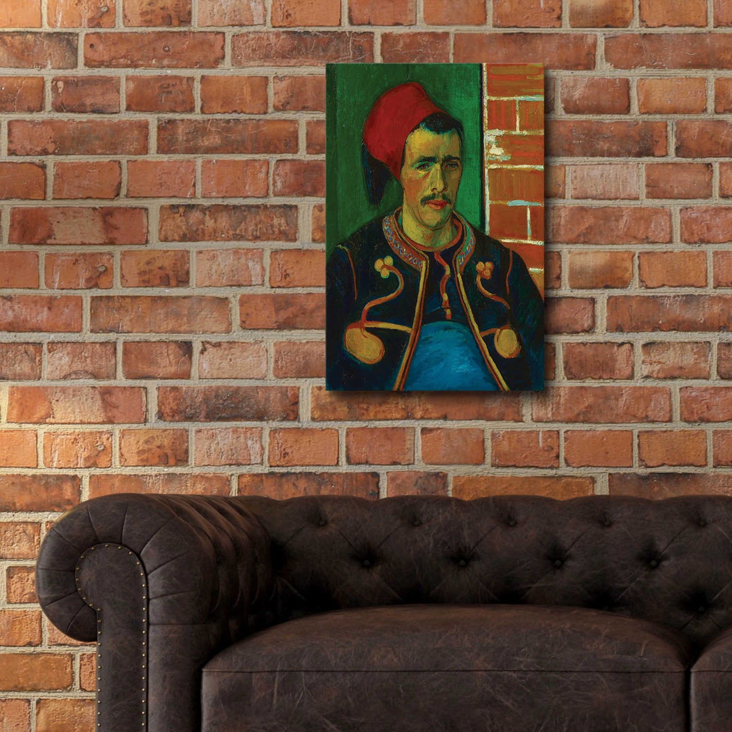 Epic Art 'The Zouave' by Vincent Van Gogh, Acrylic Glass Wall Art,16x24