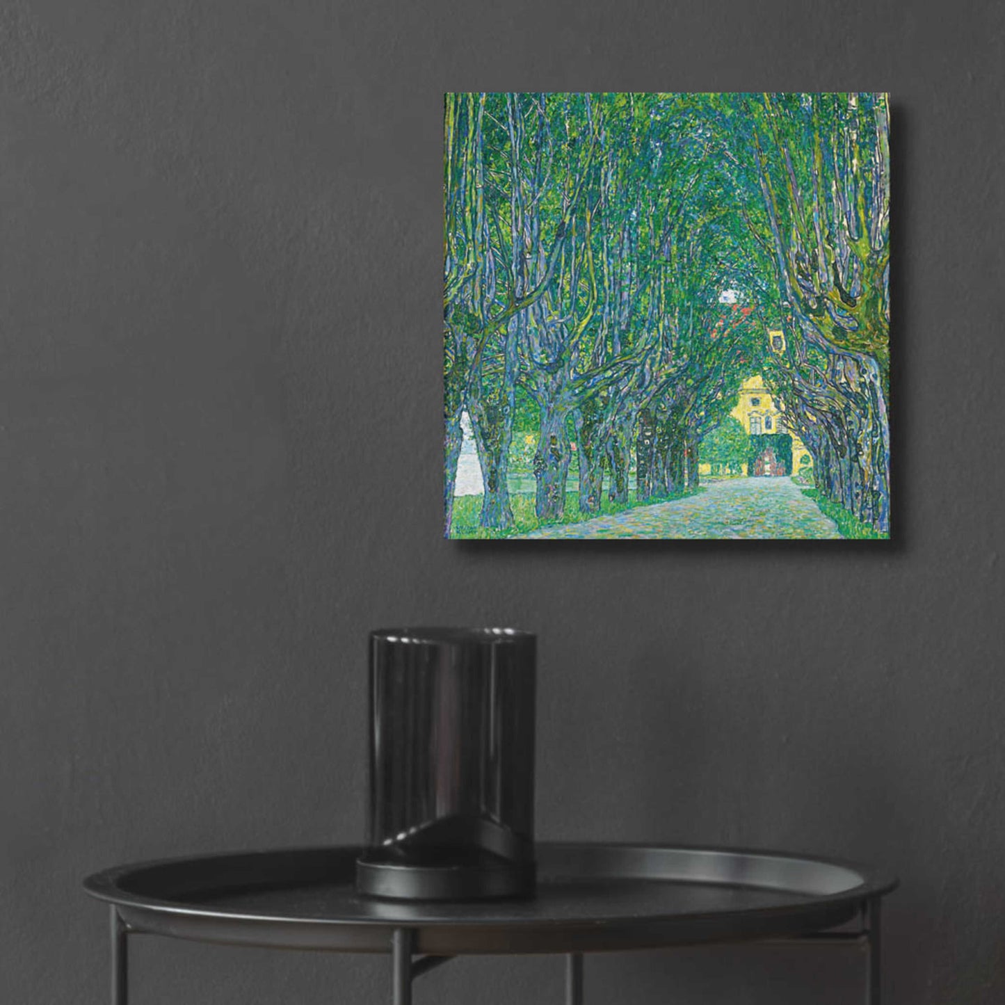 Epic Art 'Avenue To Kammer Castle' by Gustav Klimt, Acrylic Glass Wall Art,12x12