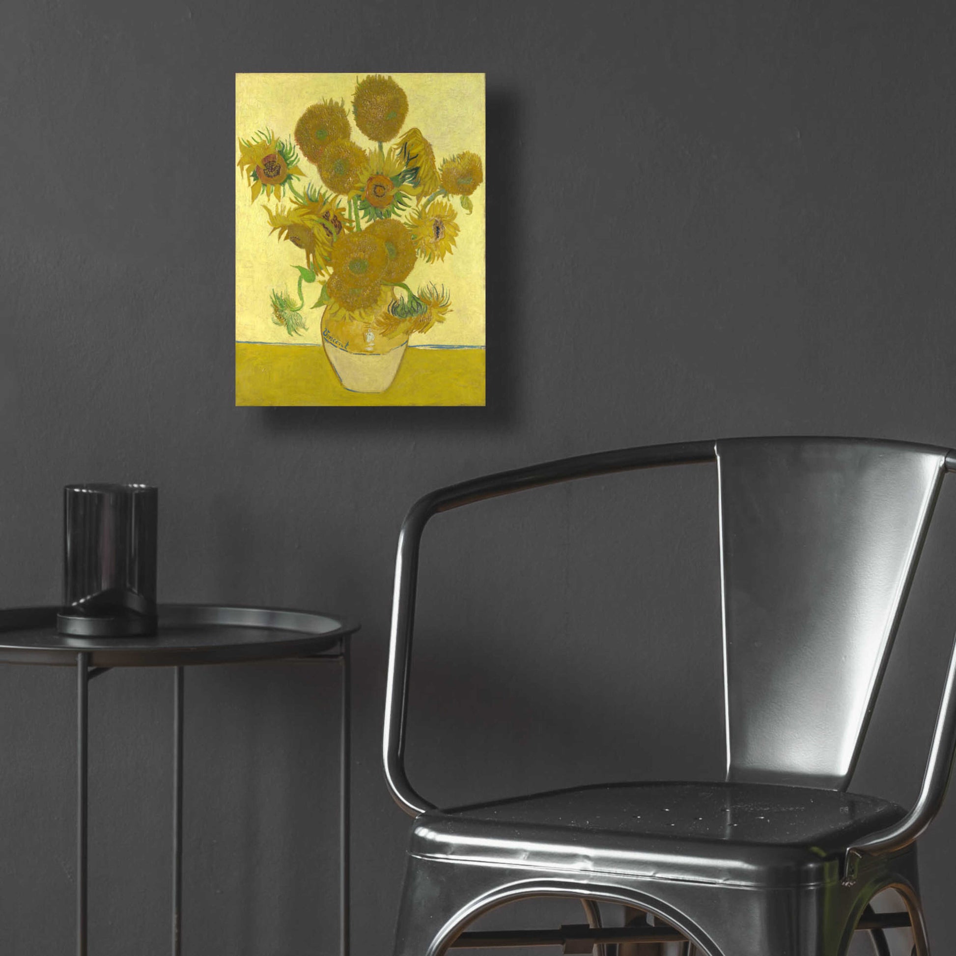 Epic Art 'Still Life Vase With Fourteen Sunflowers' by Vincent Van Gogh, Acrylic Glass Wall Art,12x16