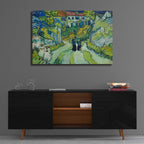 Epic Art 'Stairway At Auvers' by Vincent Van Gogh, Acrylic Glass Wall Art,36x24