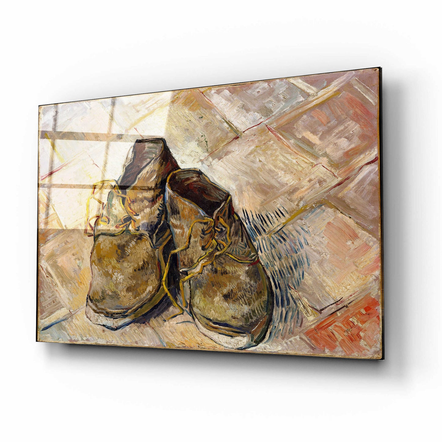 Epic Art 'Shoes' by Vincent Van Gogh, Acrylic Glass Wall Art,16x12