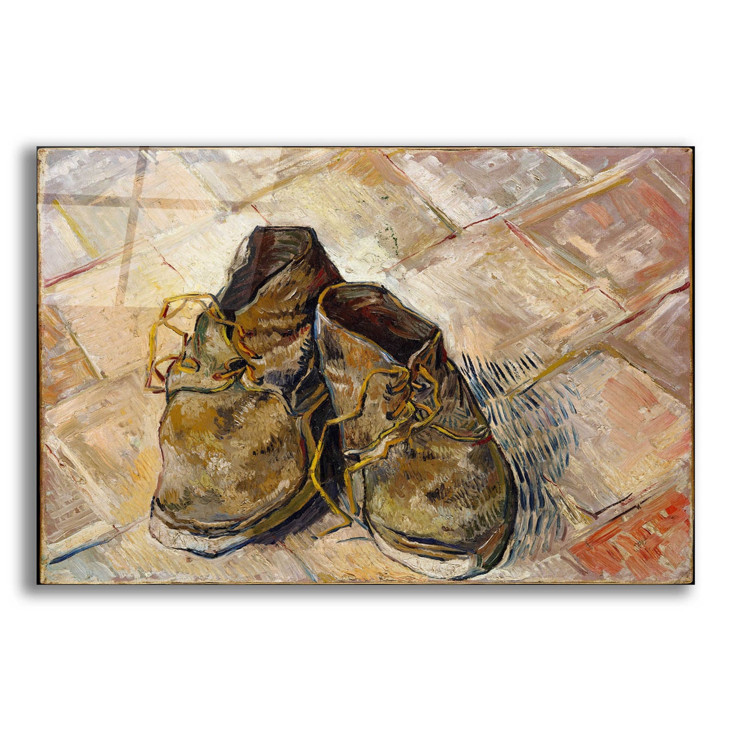 Epic Art 'Shoes' by Vincent Van Gogh, Acrylic Glass Wall Art,16x12