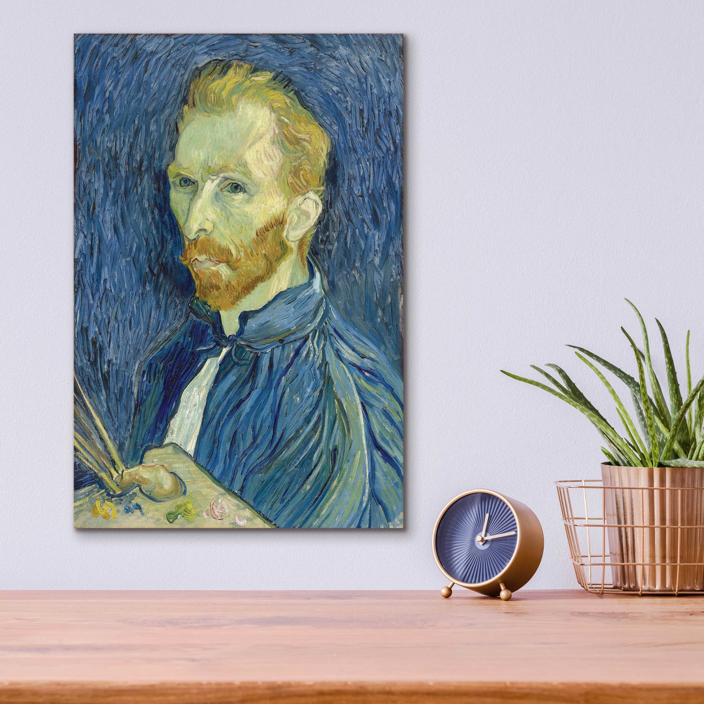 Epic Art 'Self-Portrait 1889' by Vincent Van Gogh, Acrylic Glass Wall Art,12x16