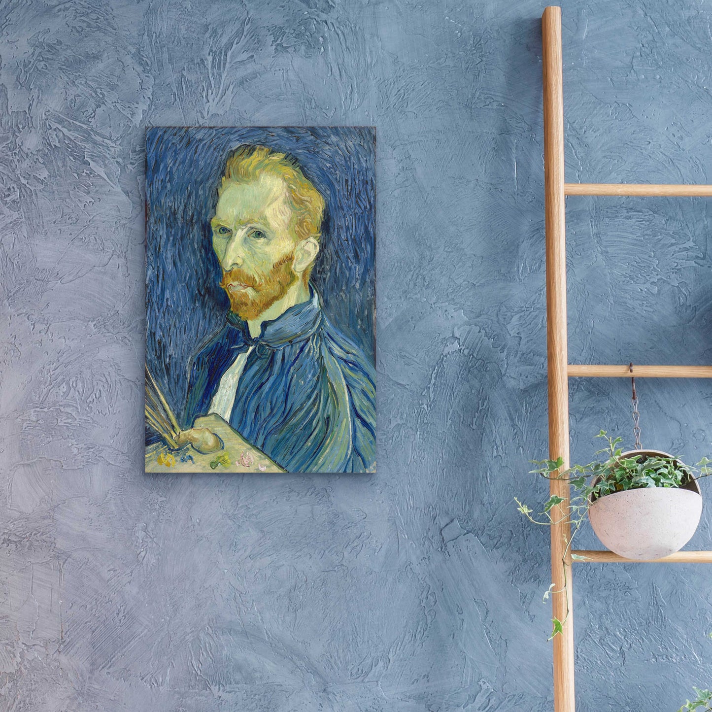 Epic Art 'Self-Portrait 1889' by Vincent Van Gogh, Acrylic Glass Wall Art,16x24