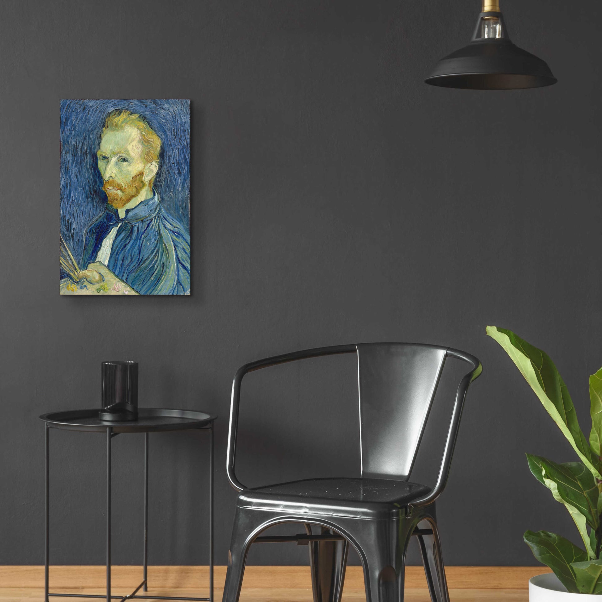 Epic Art 'Self-Portrait 1889' by Vincent Van Gogh, Acrylic Glass Wall Art,16x24