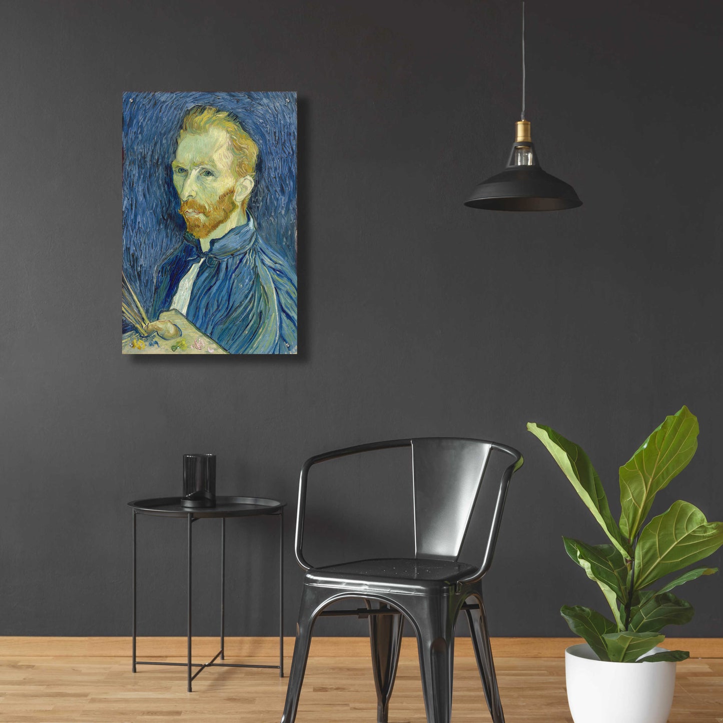 Epic Art 'Self-Portrait 1889' by Vincent Van Gogh, Acrylic Glass Wall Art,24x36